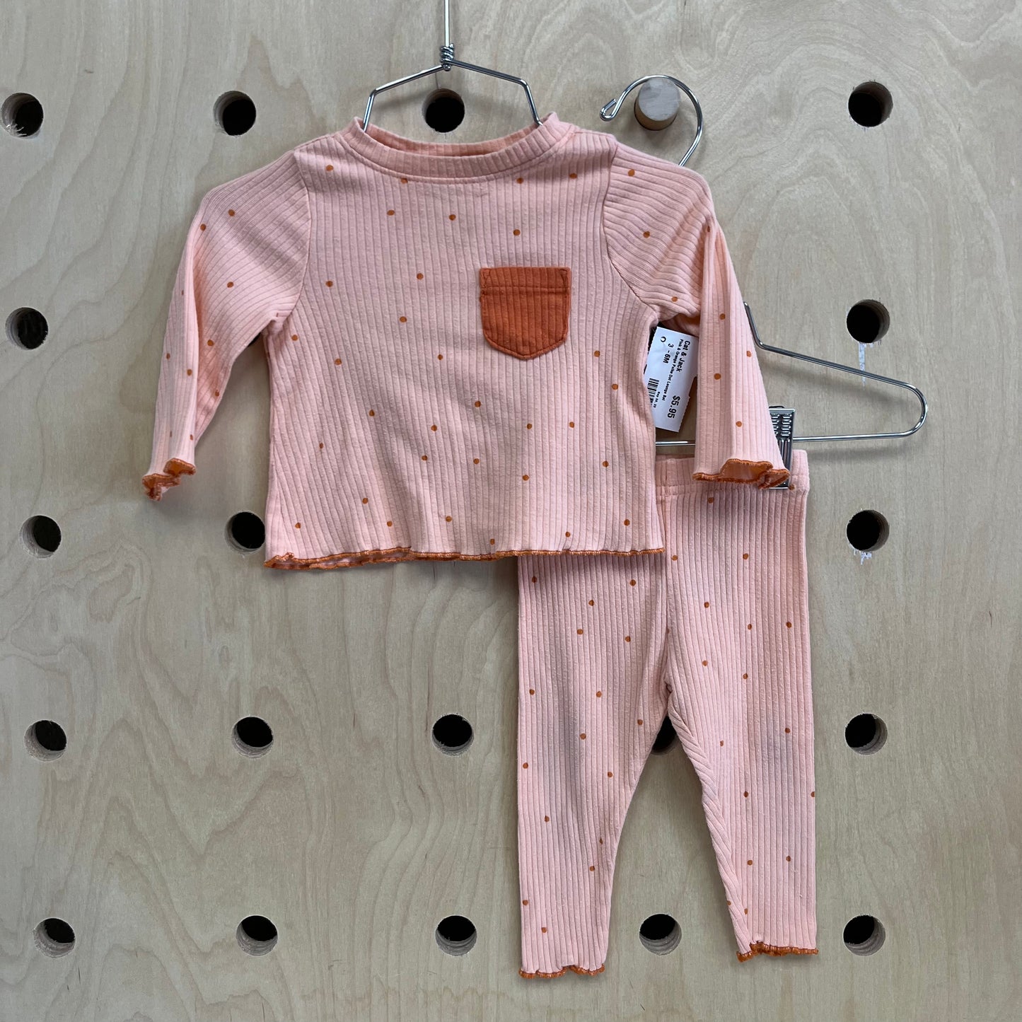 Pink & Orange Polka Dot Lounge Set