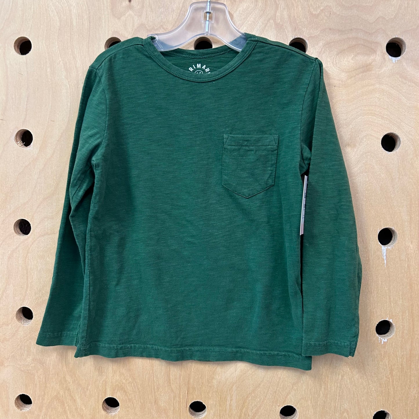 Green Pcoket Long Sleeve