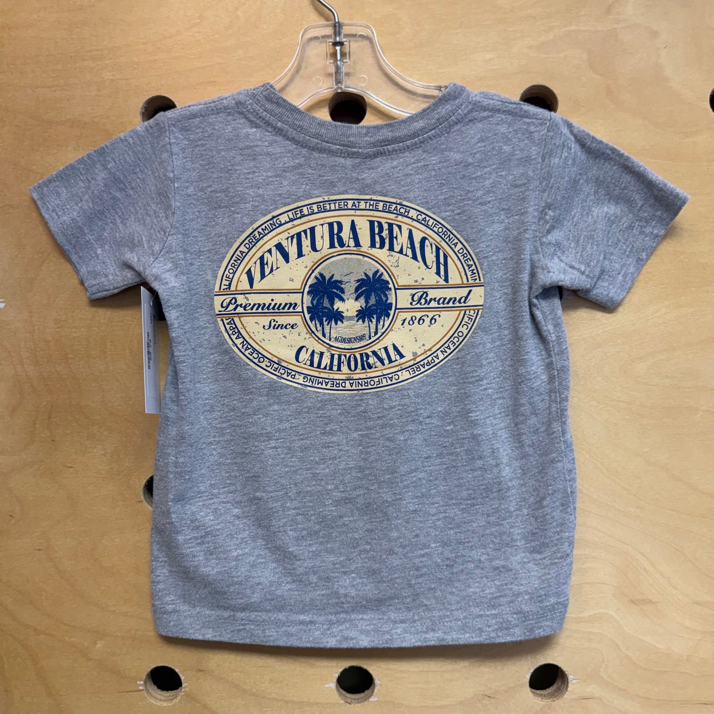 Grey 'Ventura Beach' Tee