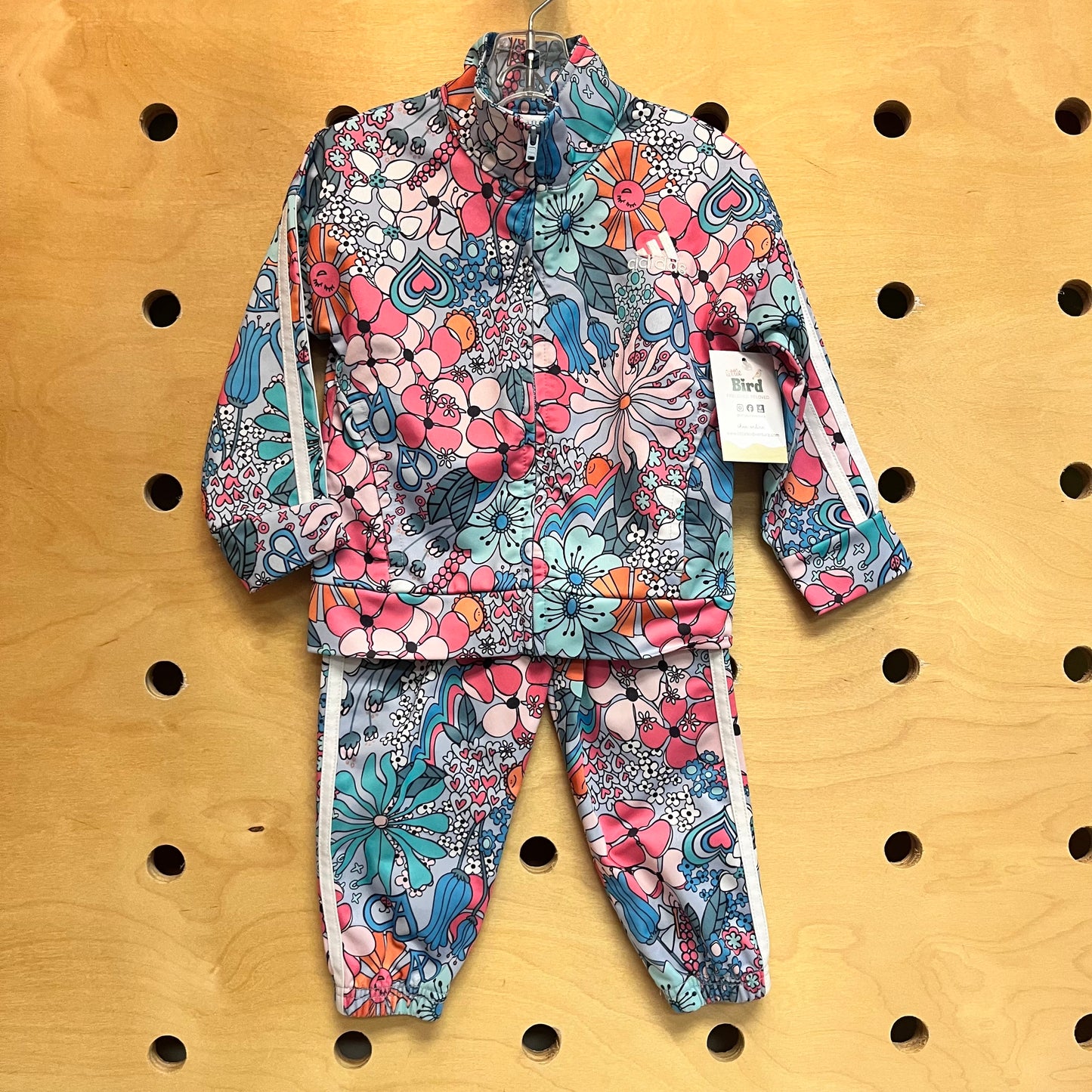 Blue Floral Track Suit