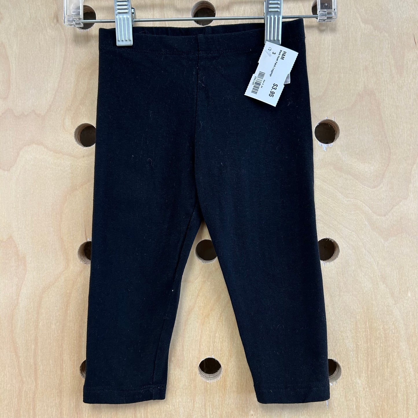 Black Heart Patch Leggings