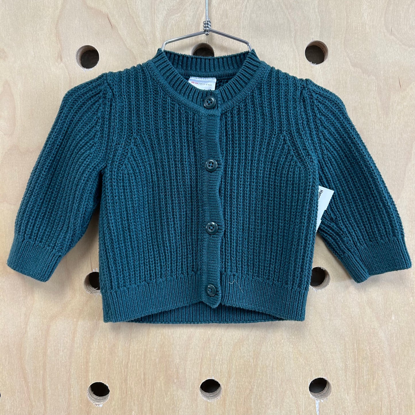 Organic Dark Green Cardigan