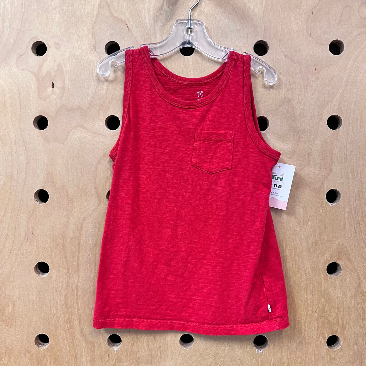 Red Organic Pocket Tank