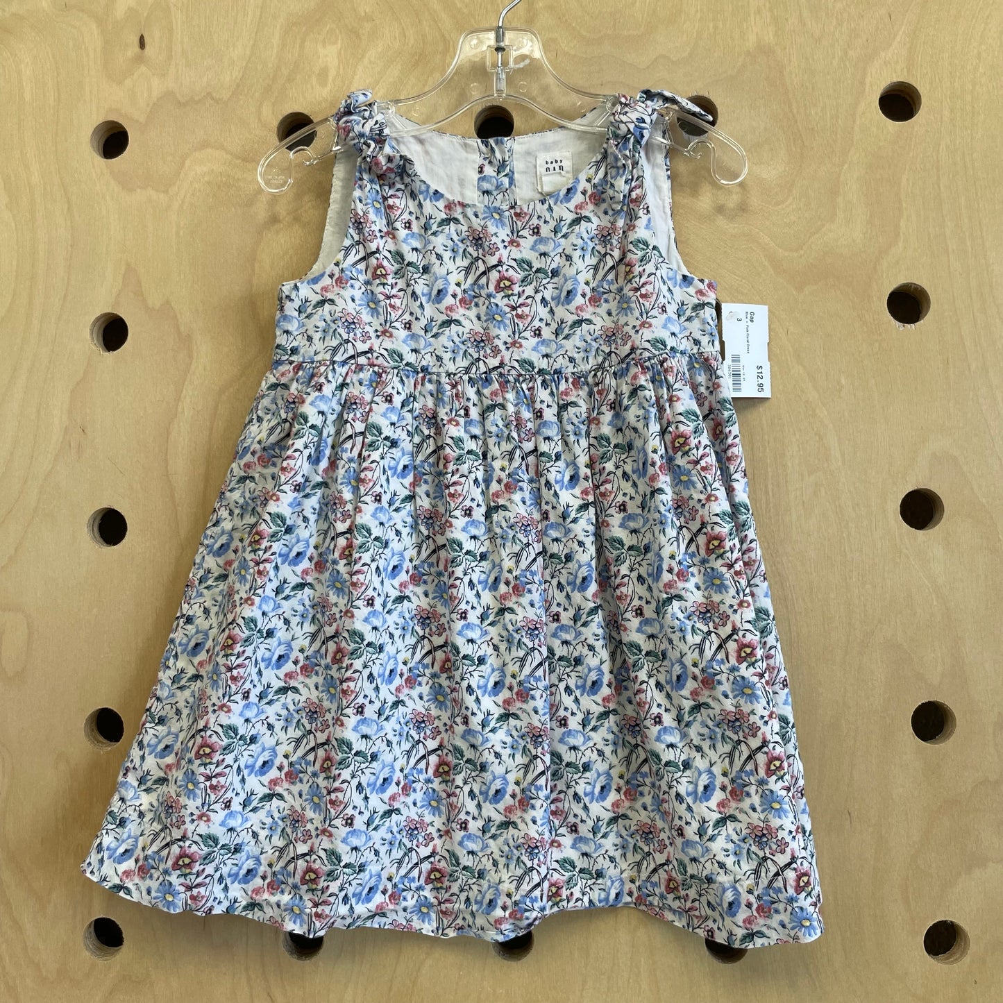Blue + Pink Floral Dress