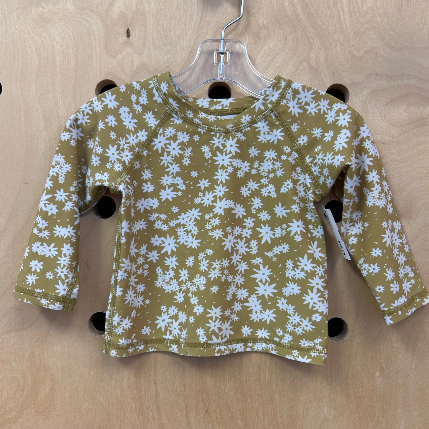 Green Floral Swim Tee