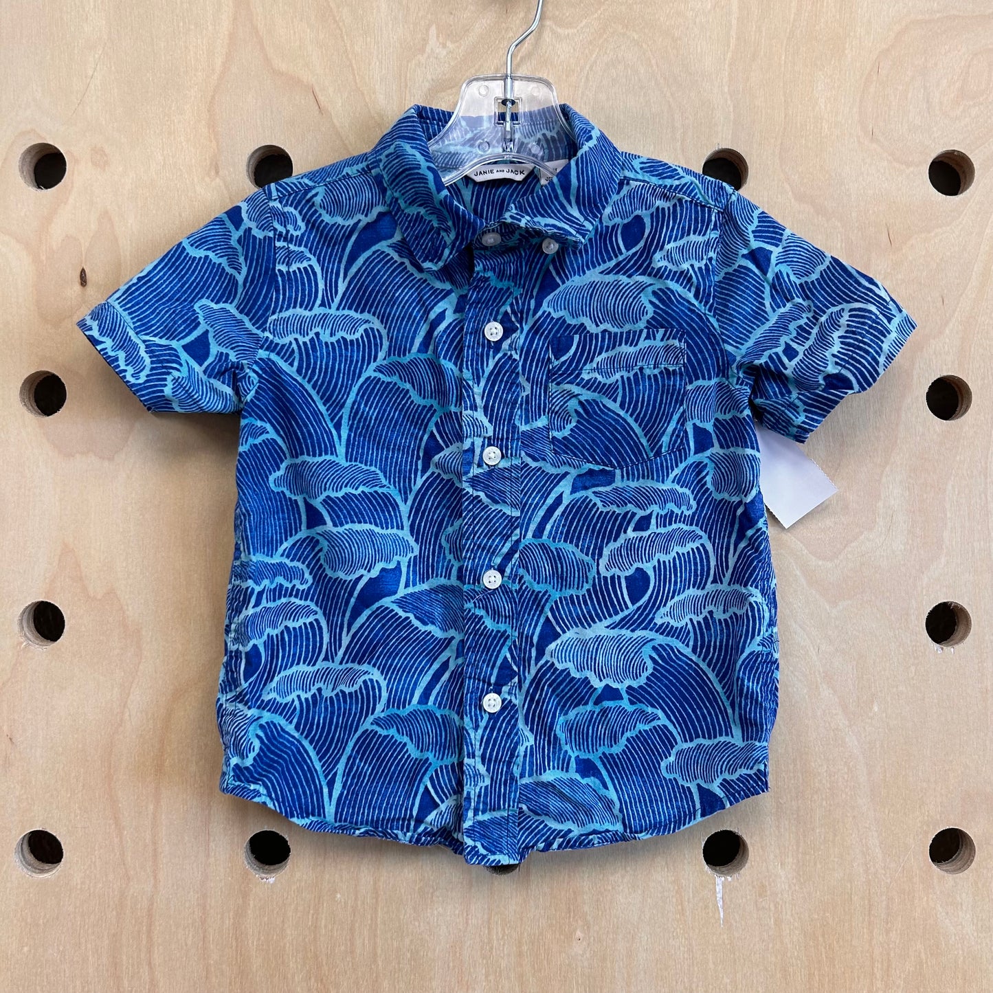 Blue Waves Button Up Shirt