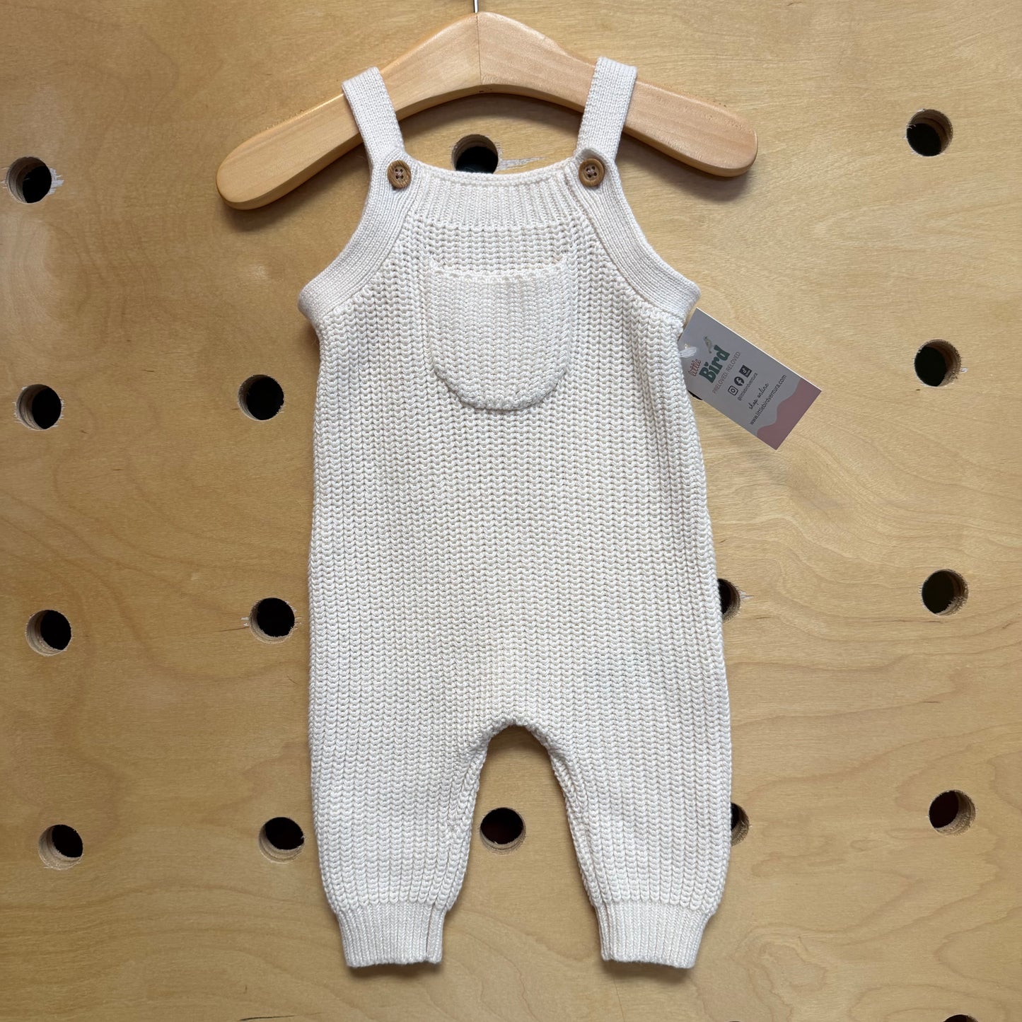 Cream Knit Romper