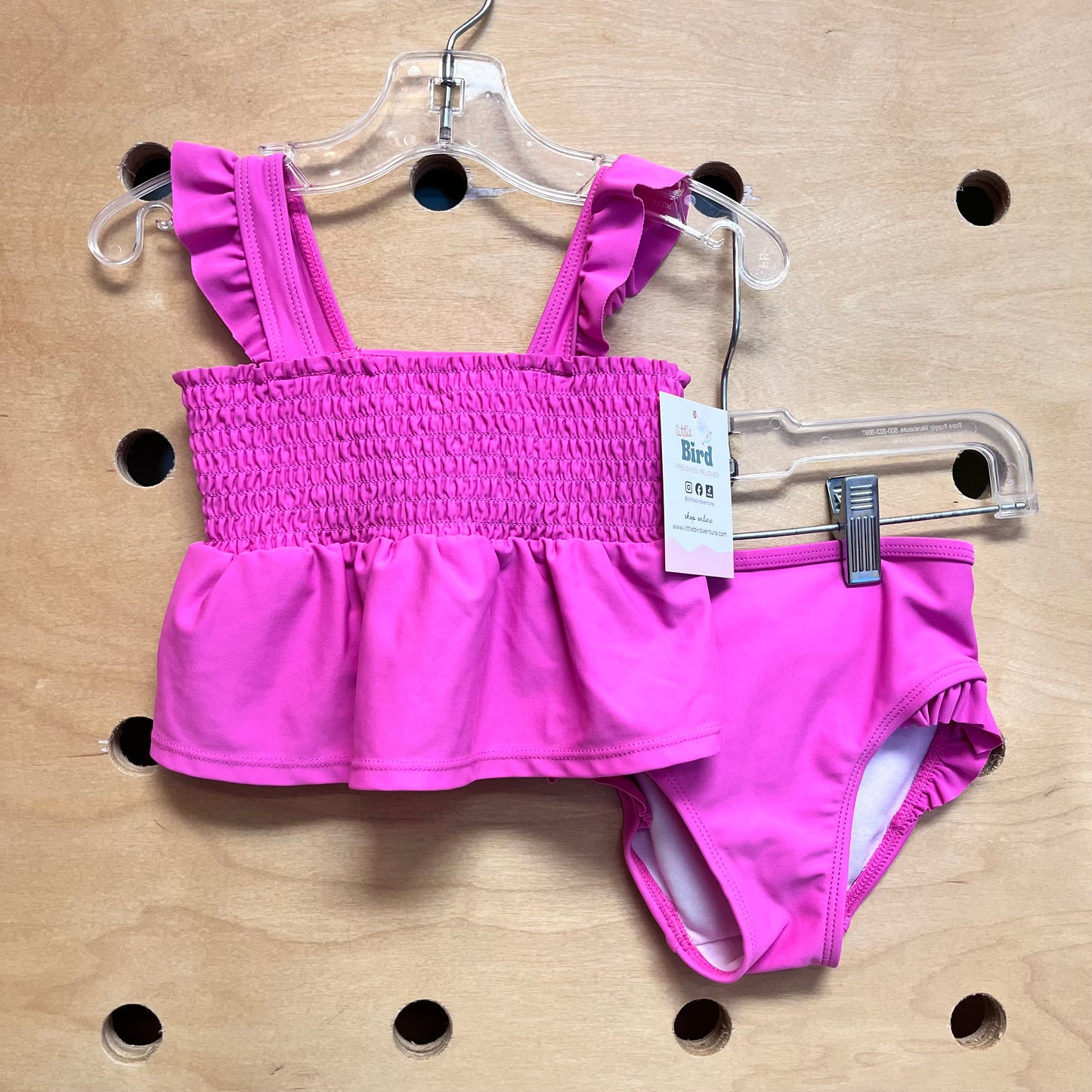 Smocked 2pc. Pink Swimsuit