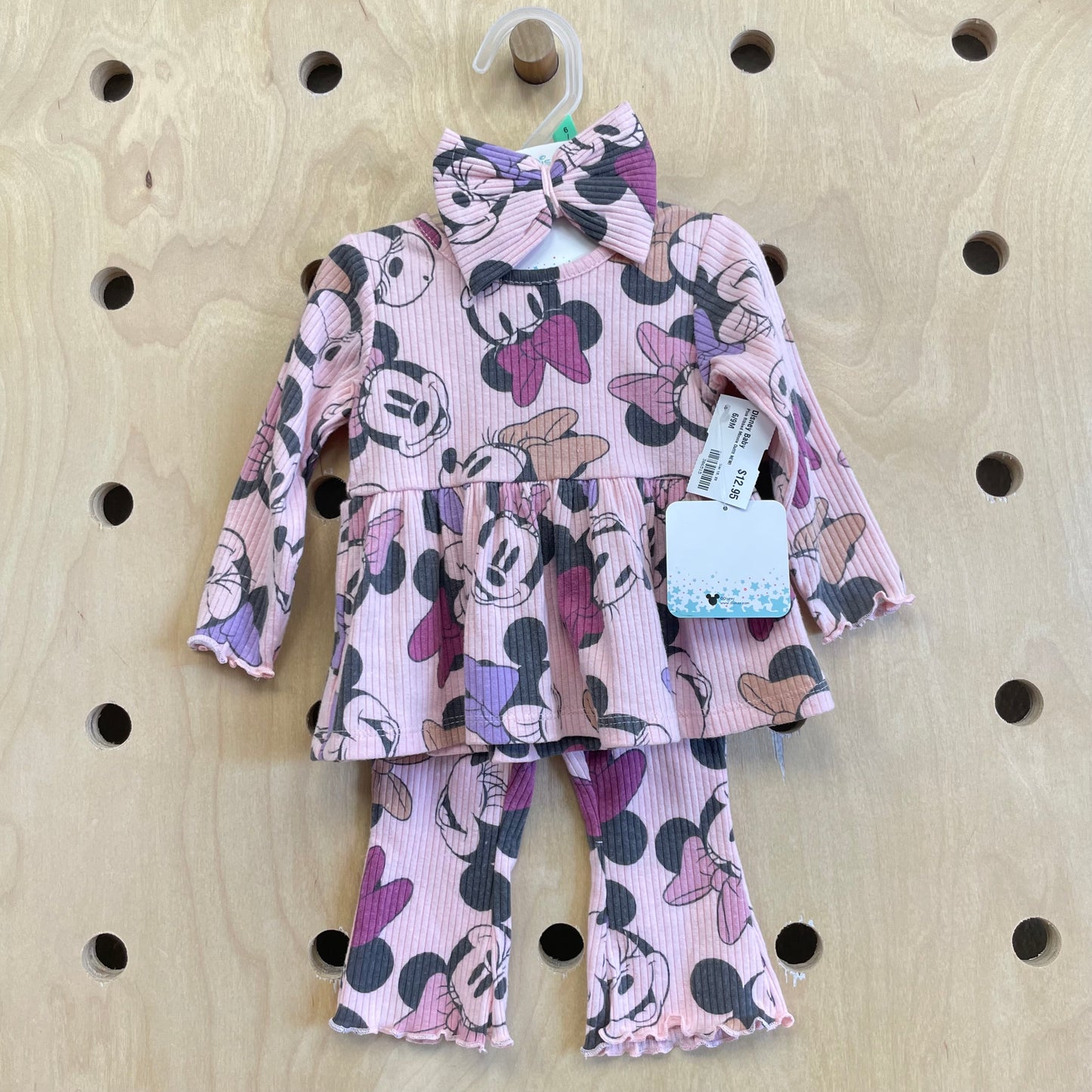 Pink Ribbed Minnie Outfit NEW!