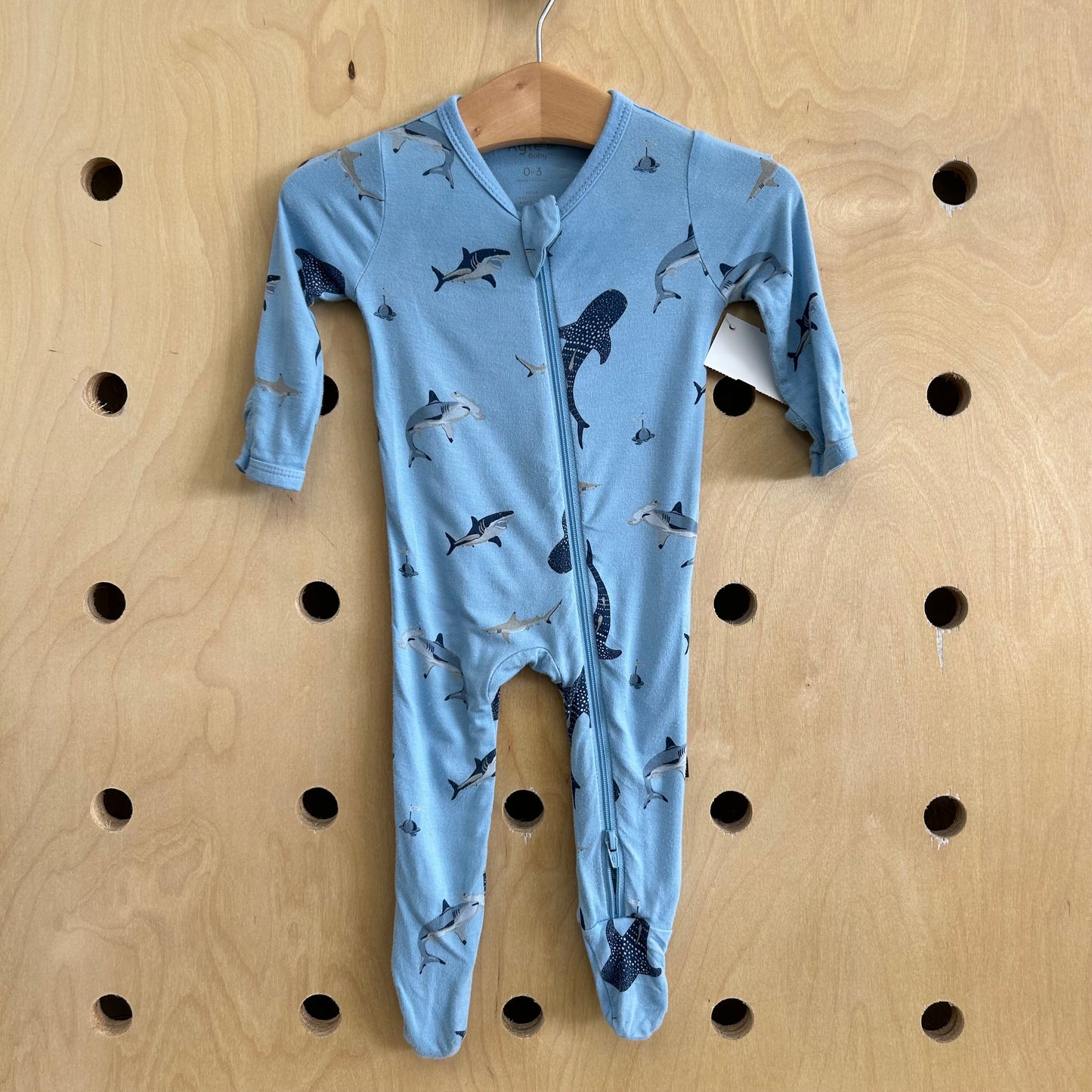 Blue Shark Bamboo Zippy