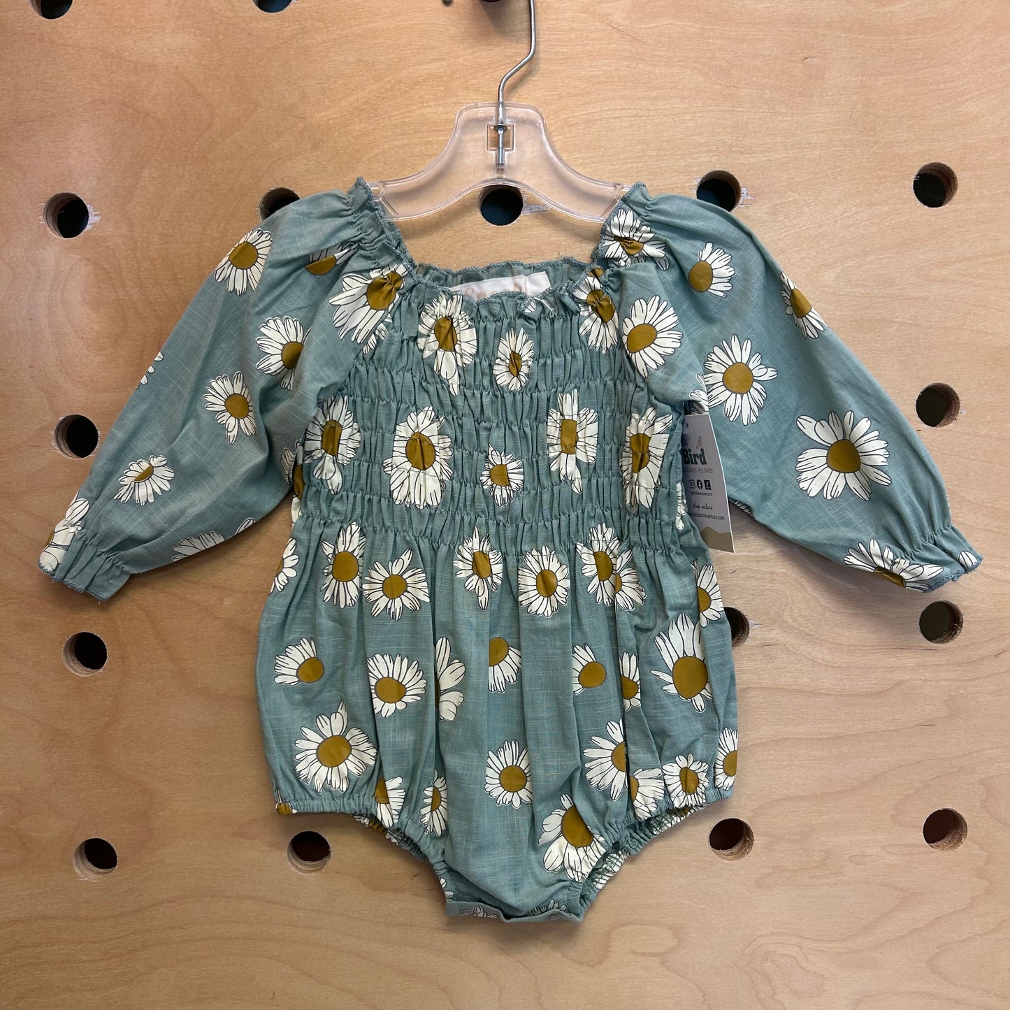 Mint Floral Romper
