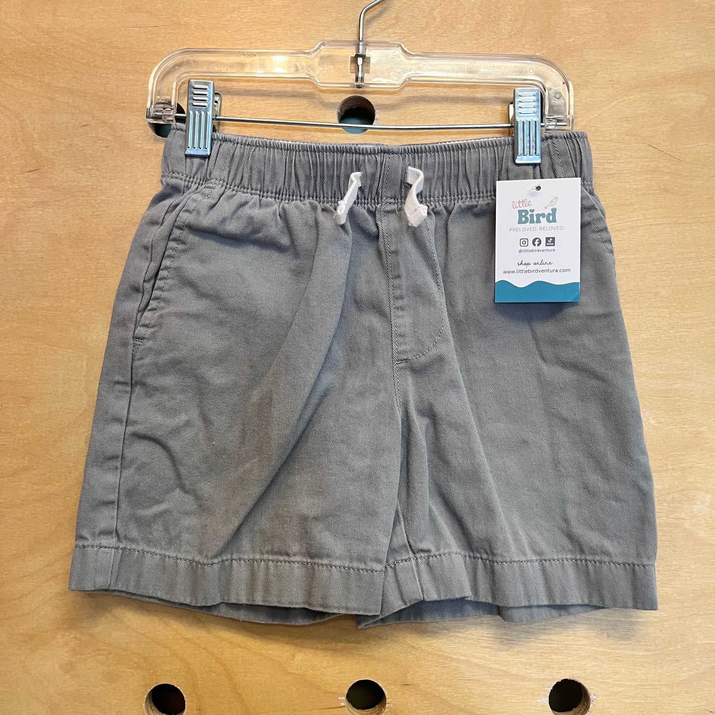 Grey Drawstring Shorts