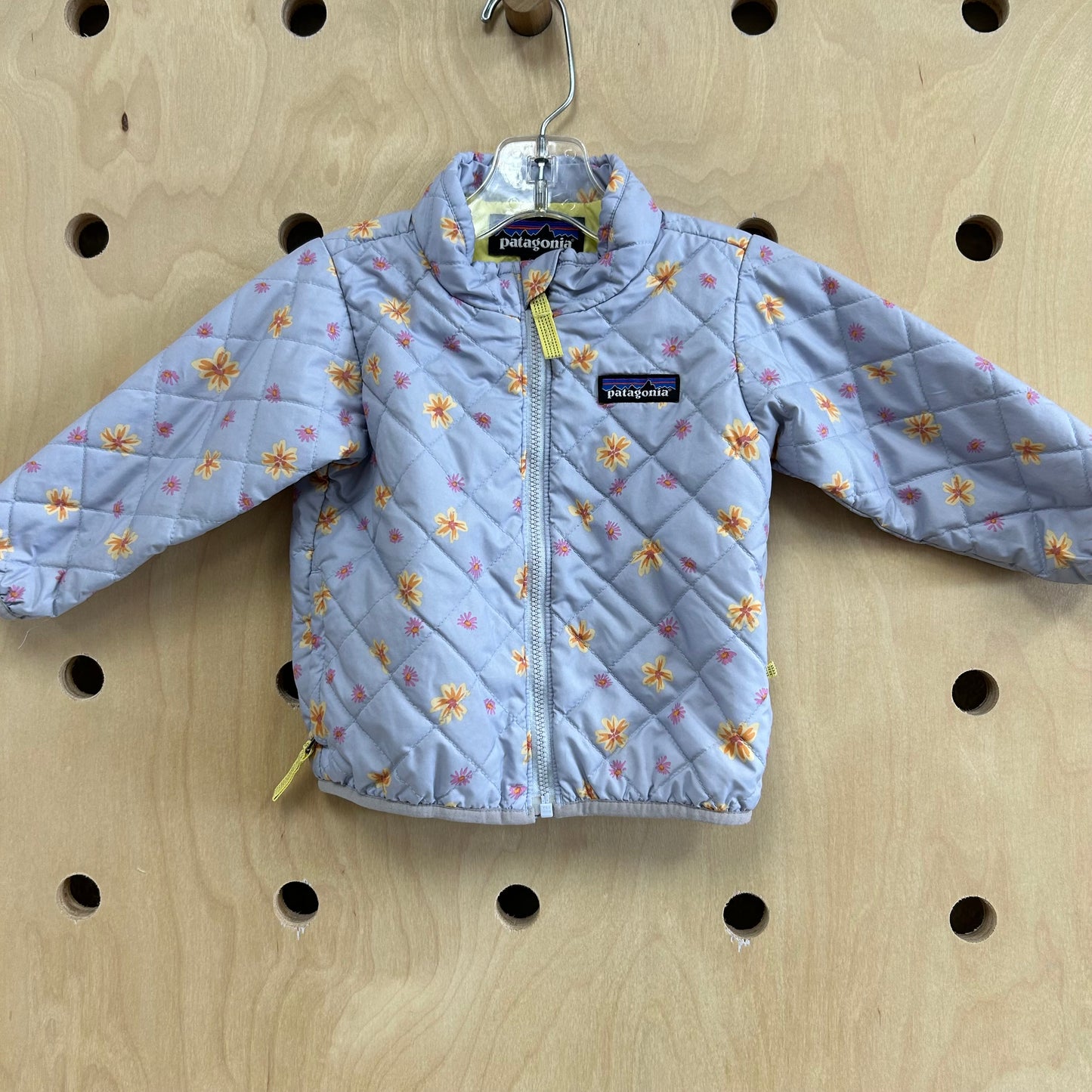 Periwinkle Floral Nano Puff Jacket
