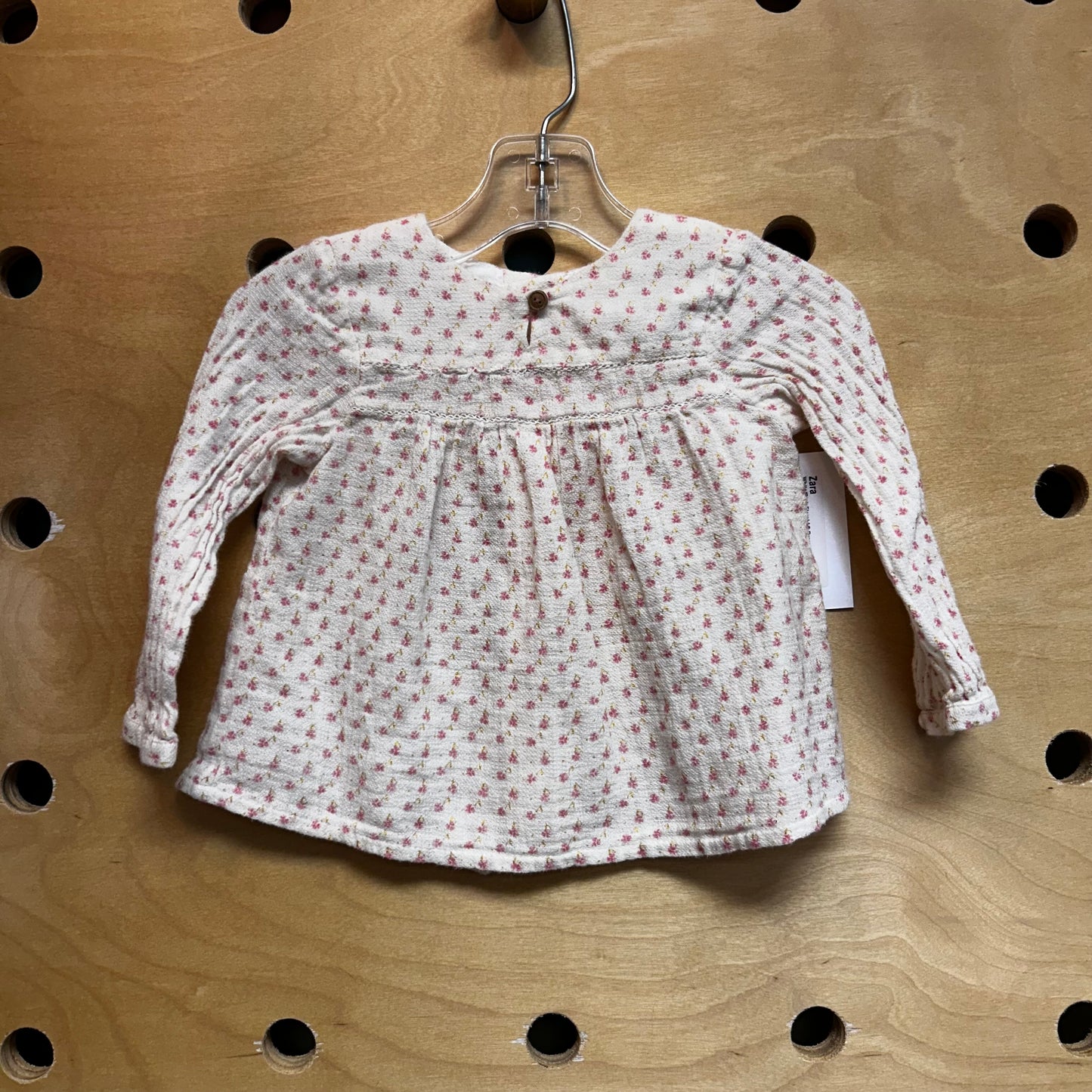White/Pink Floral LS