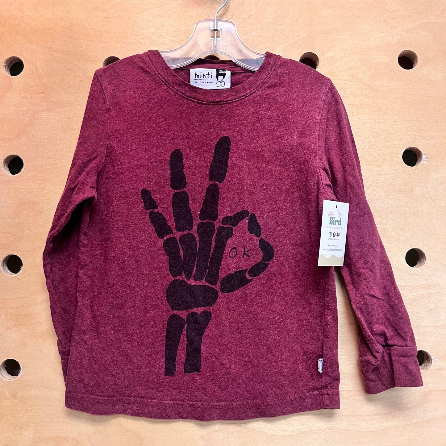 Maroon Okay Long Sleeve