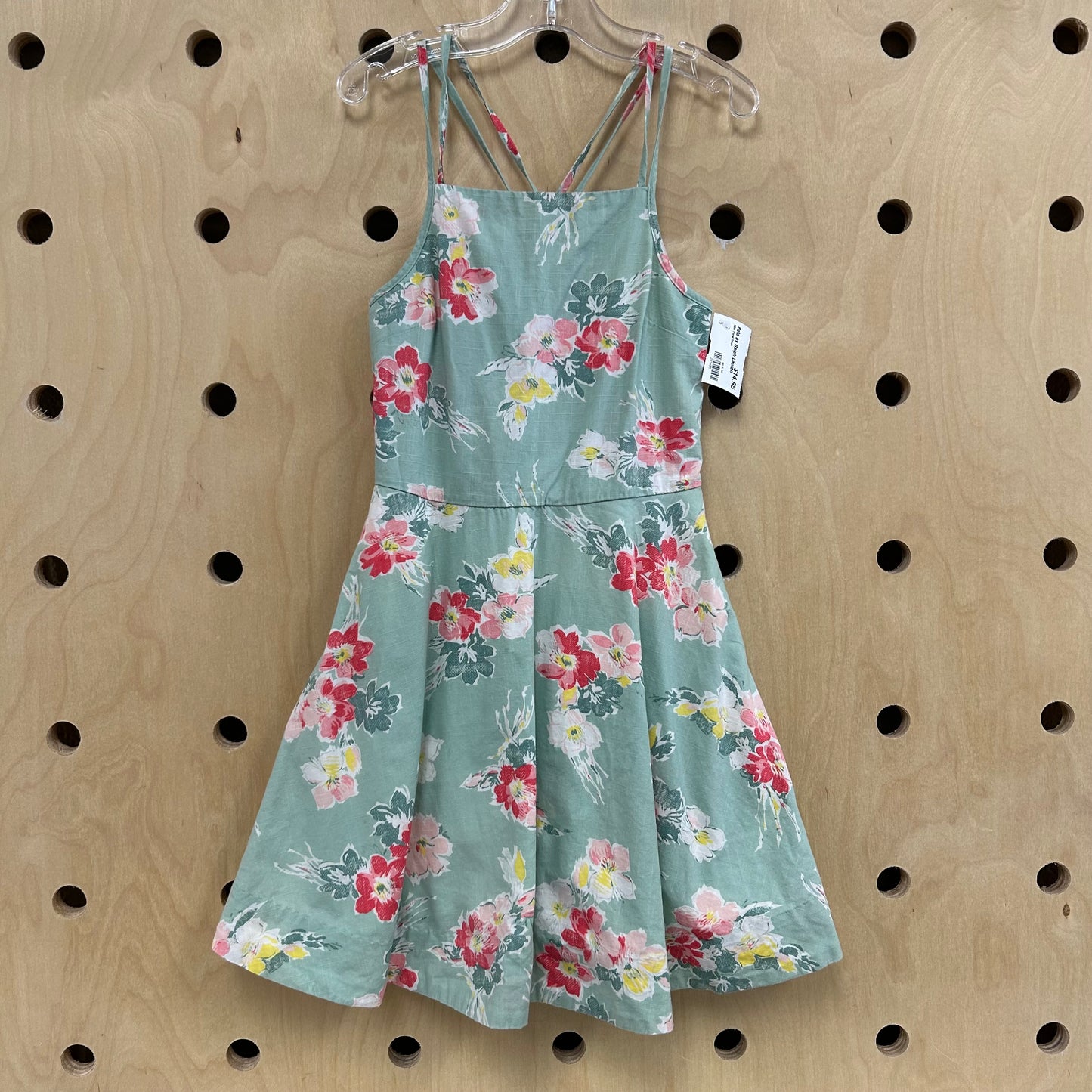 Mint Floral Dress
