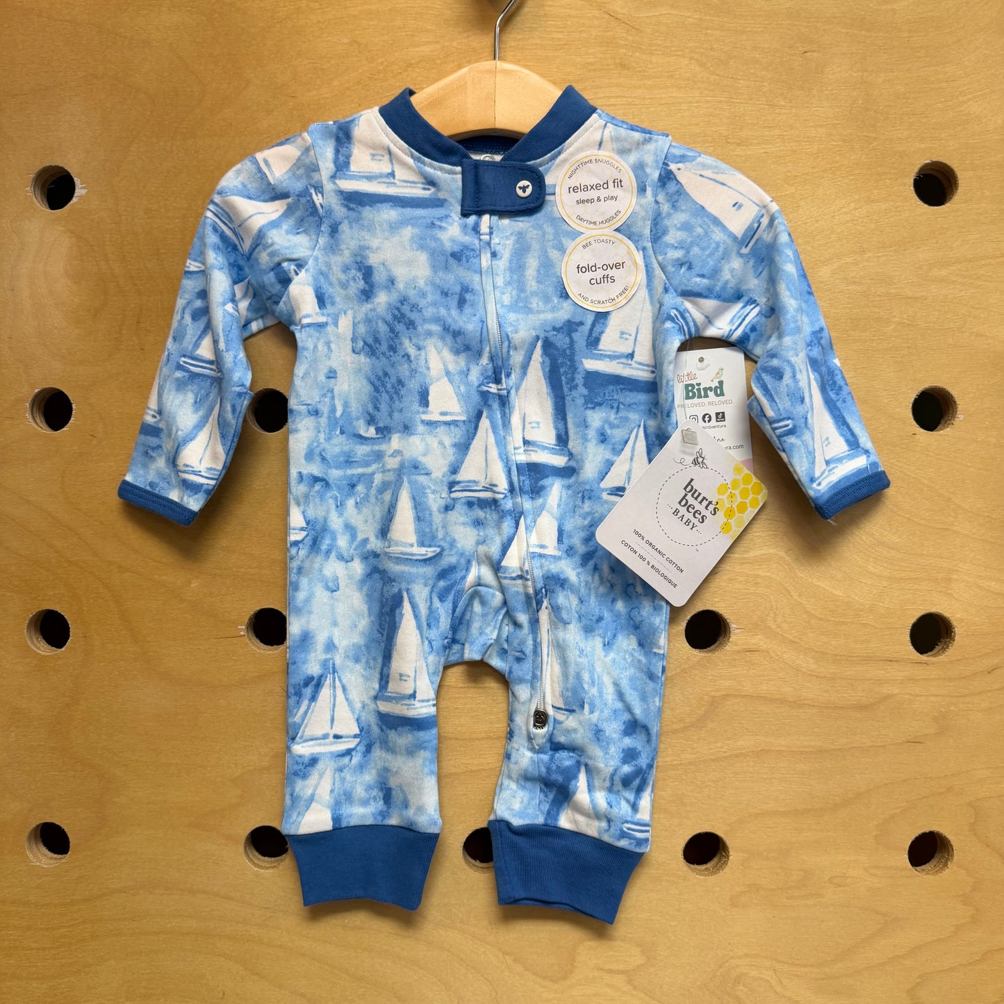 Blue Sailboat Zippy NEW!