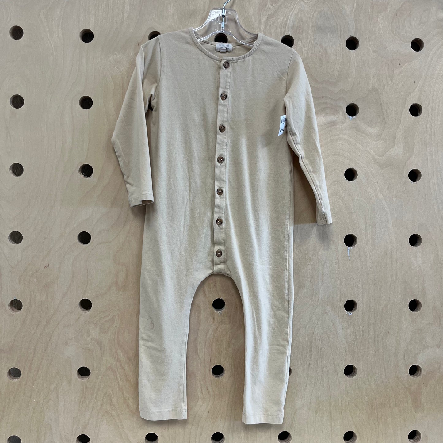 Cream Button Romper