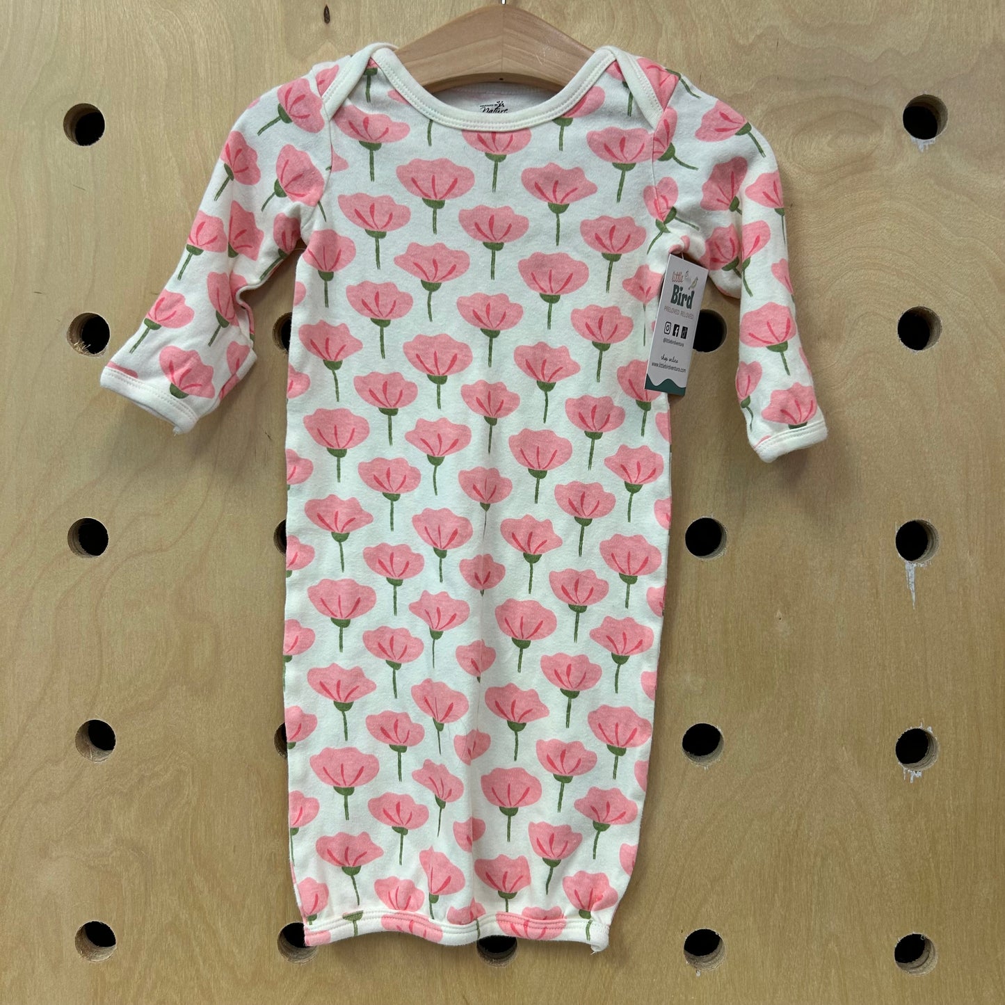 Cream Floral Organic Sleep Sack