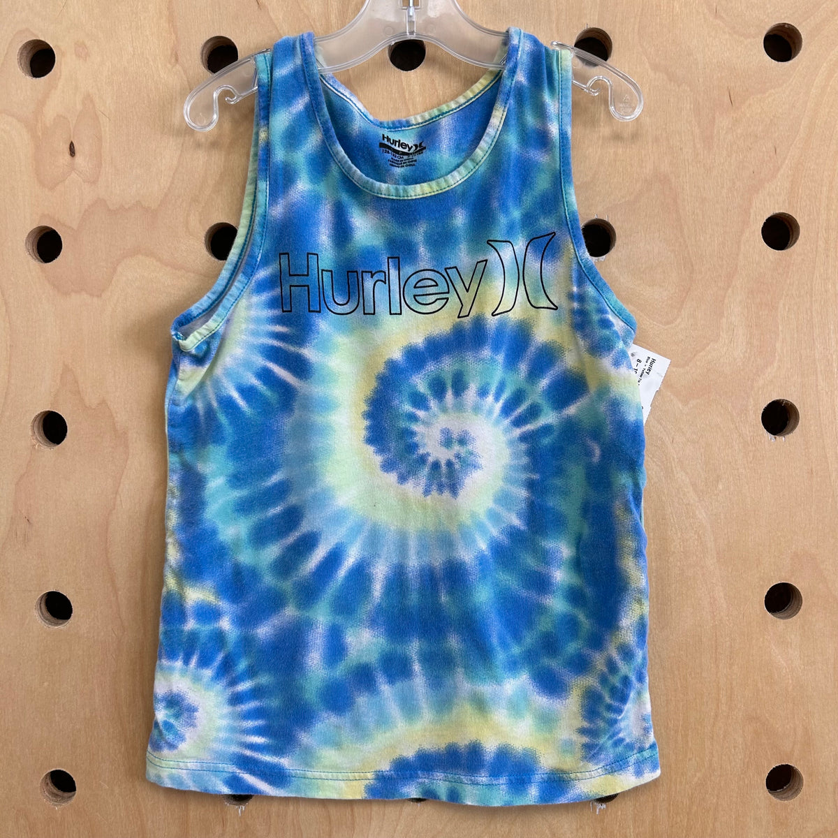 Blue + Yellow Tie Dye Logo Tank