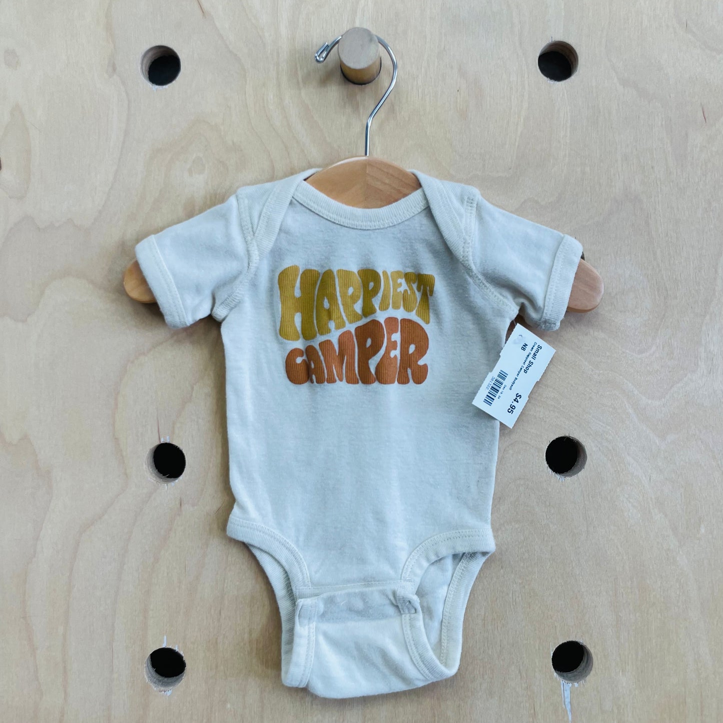 Cream Happiest Camper Bodysuit