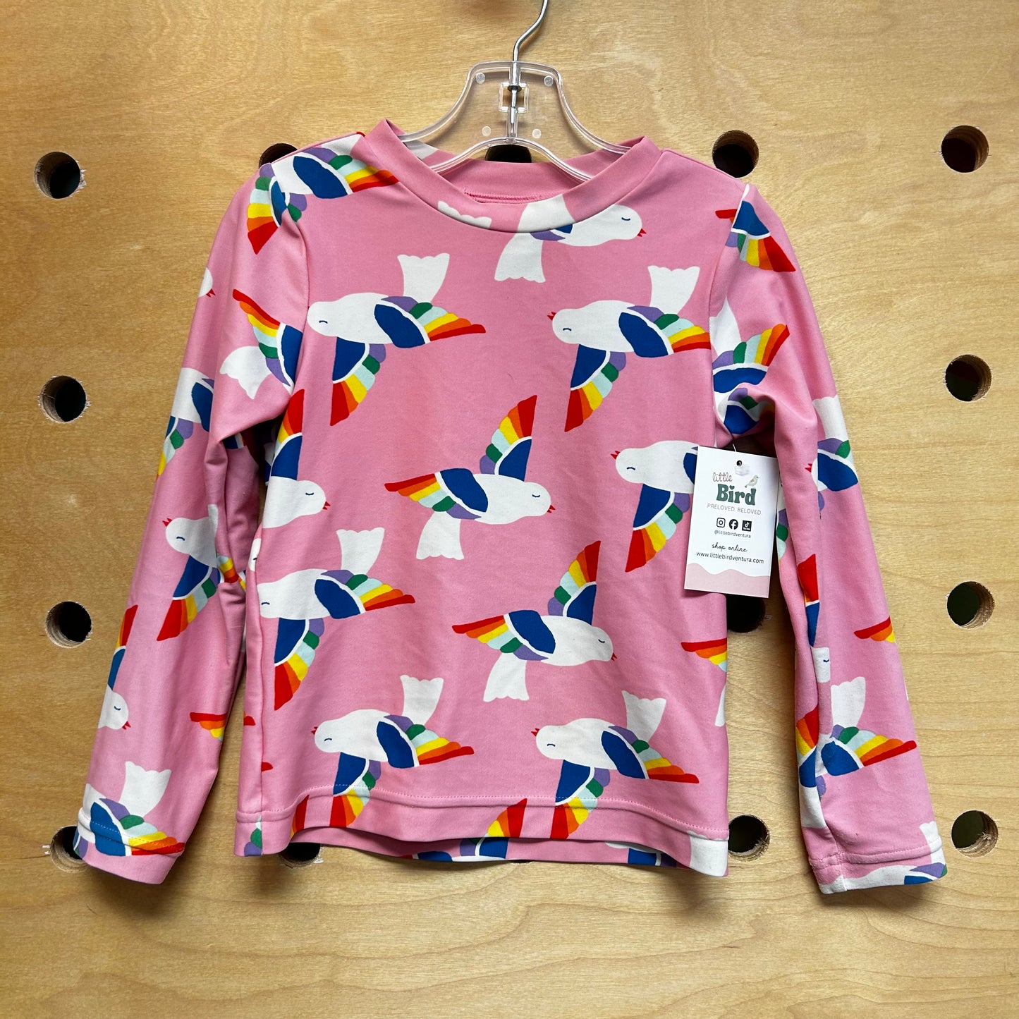 Pink Birds Swim Tee