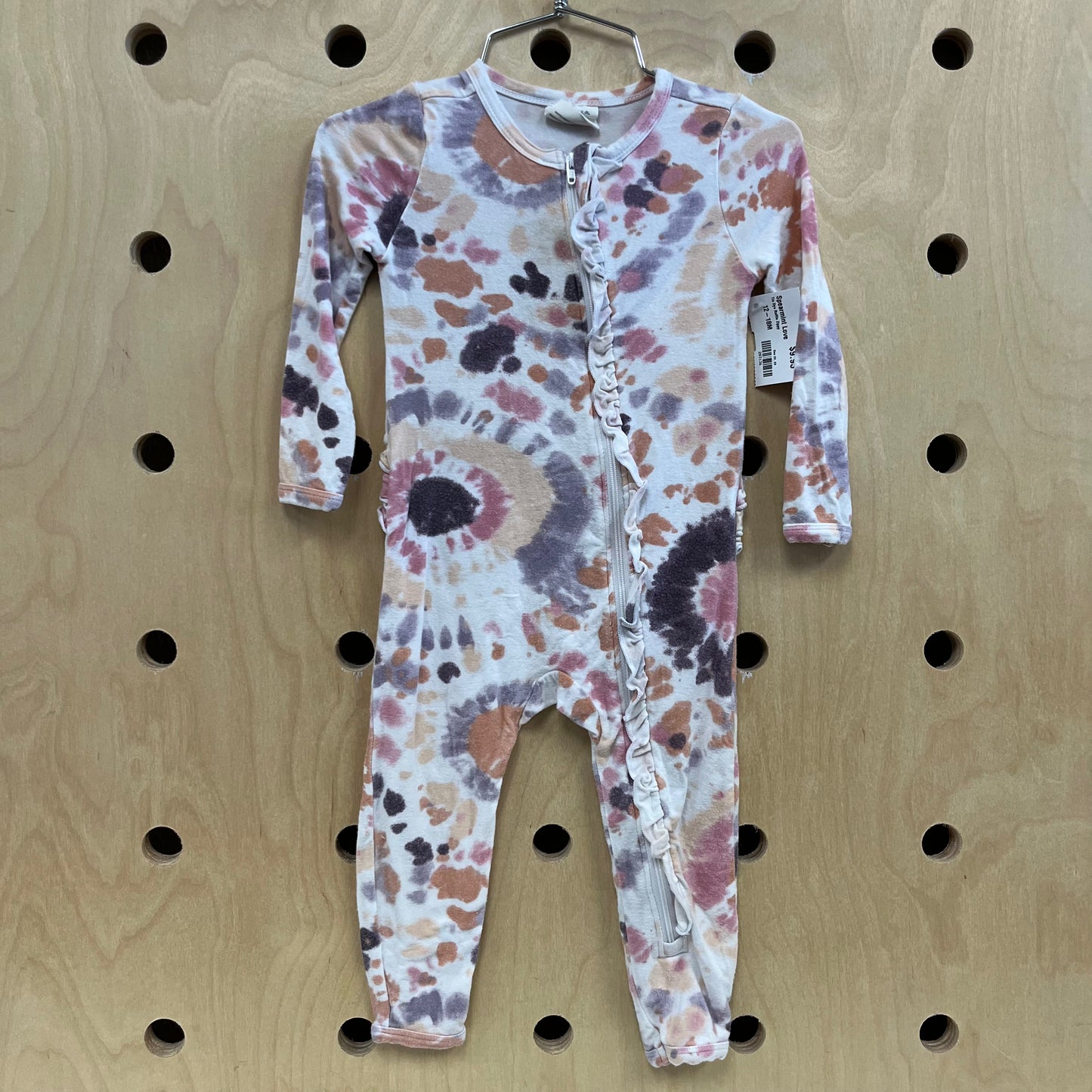 Tie Dye Ruffle Zippy