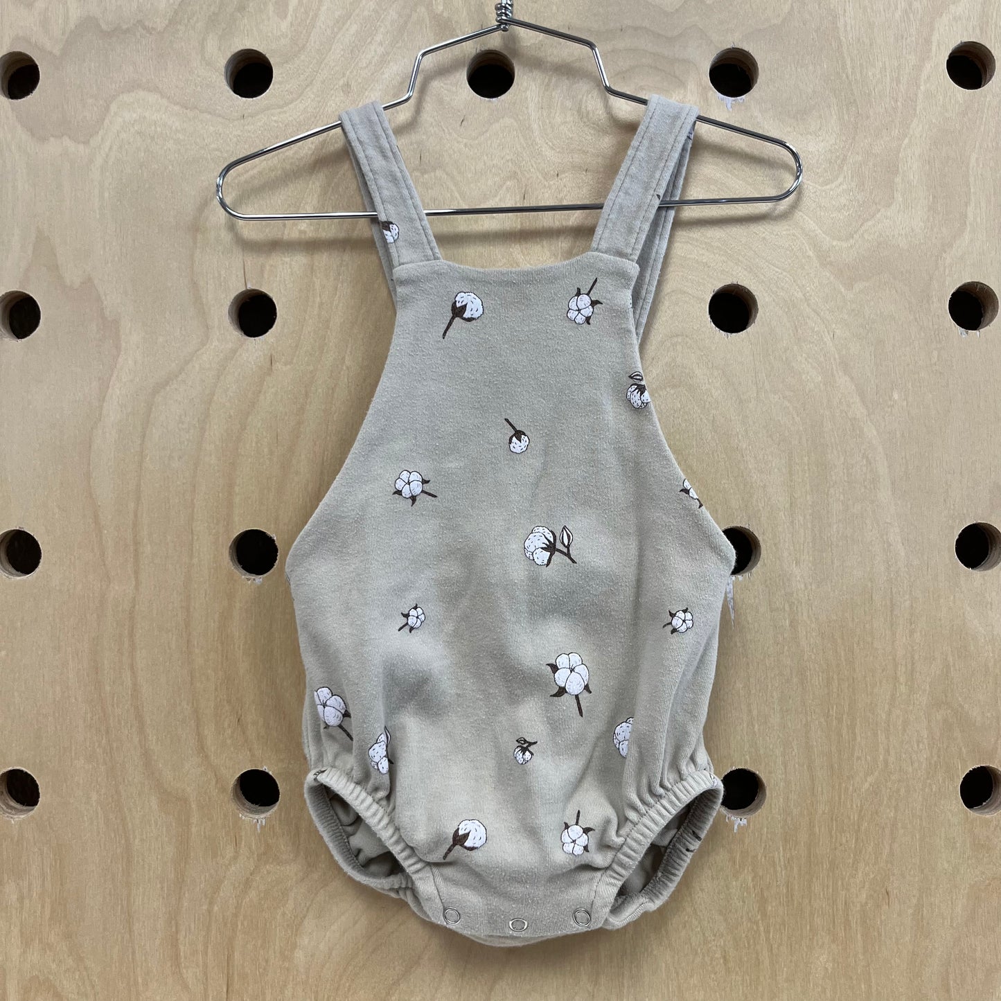 Taupe Floral Bubble Romper