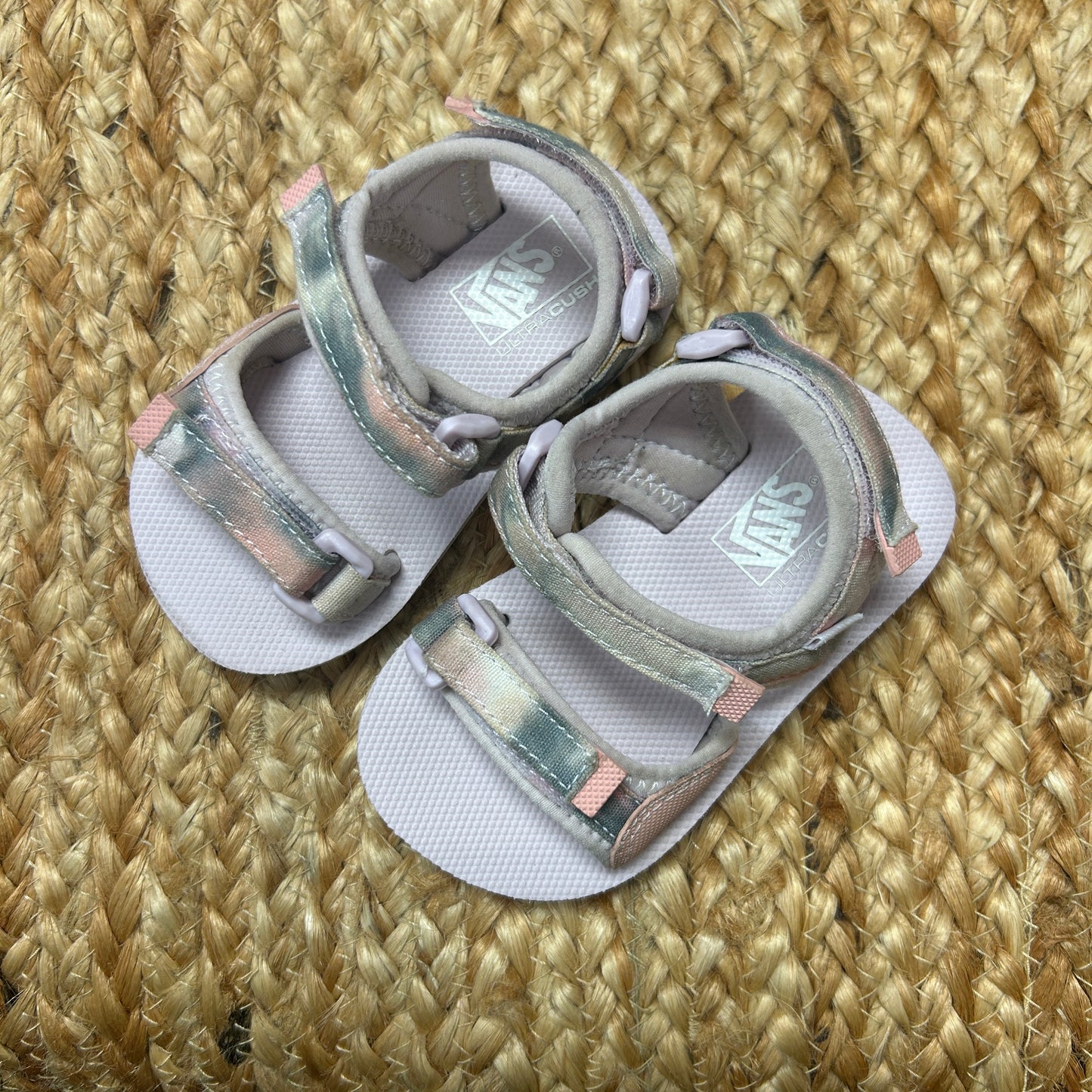 Purple UtraCush Velcro Sandals