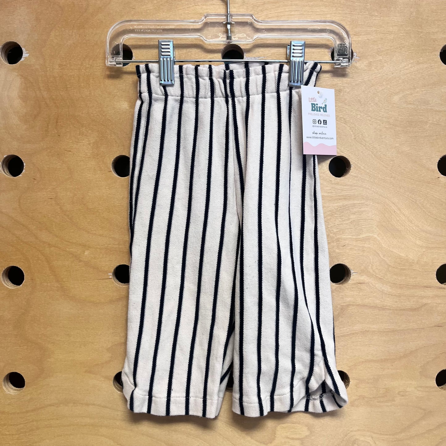 Navy/White Striped Soft Pants
