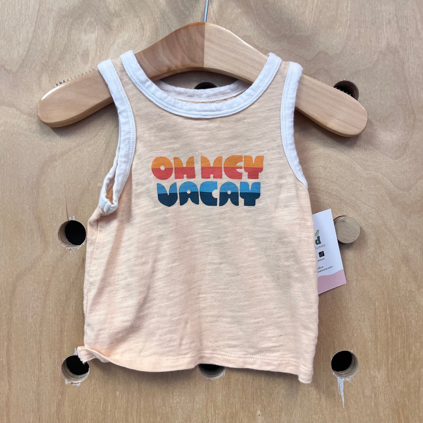 Coral Organic Oh Hey Vacay Tank
