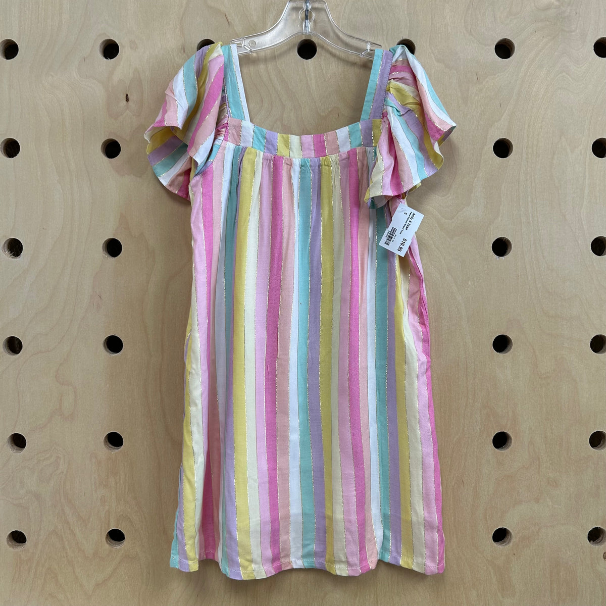 Pastel Rainbow Striped Dress