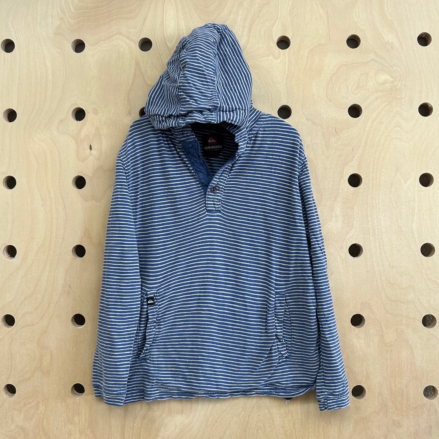 Blue Striped Hoodie Shirt