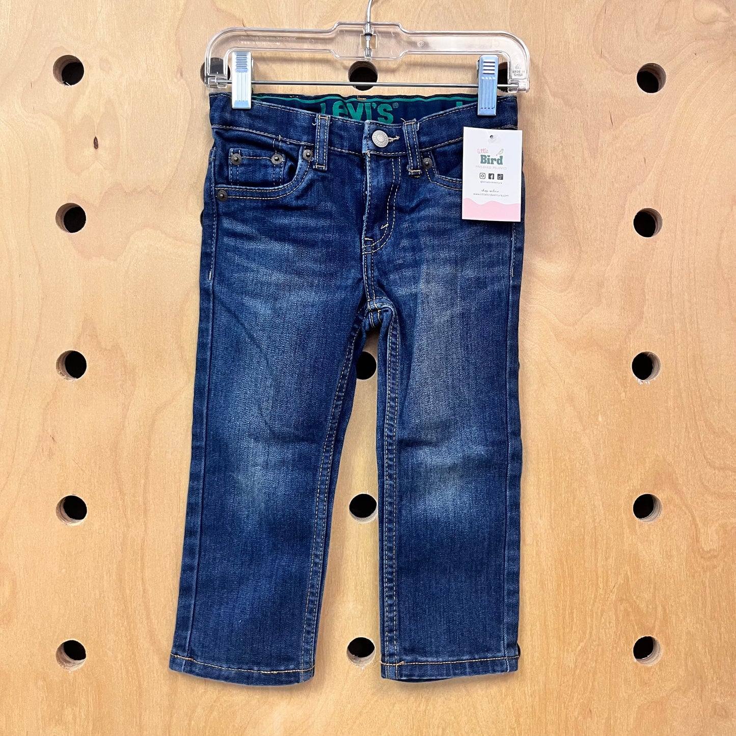 Dark Wash Straight Denim