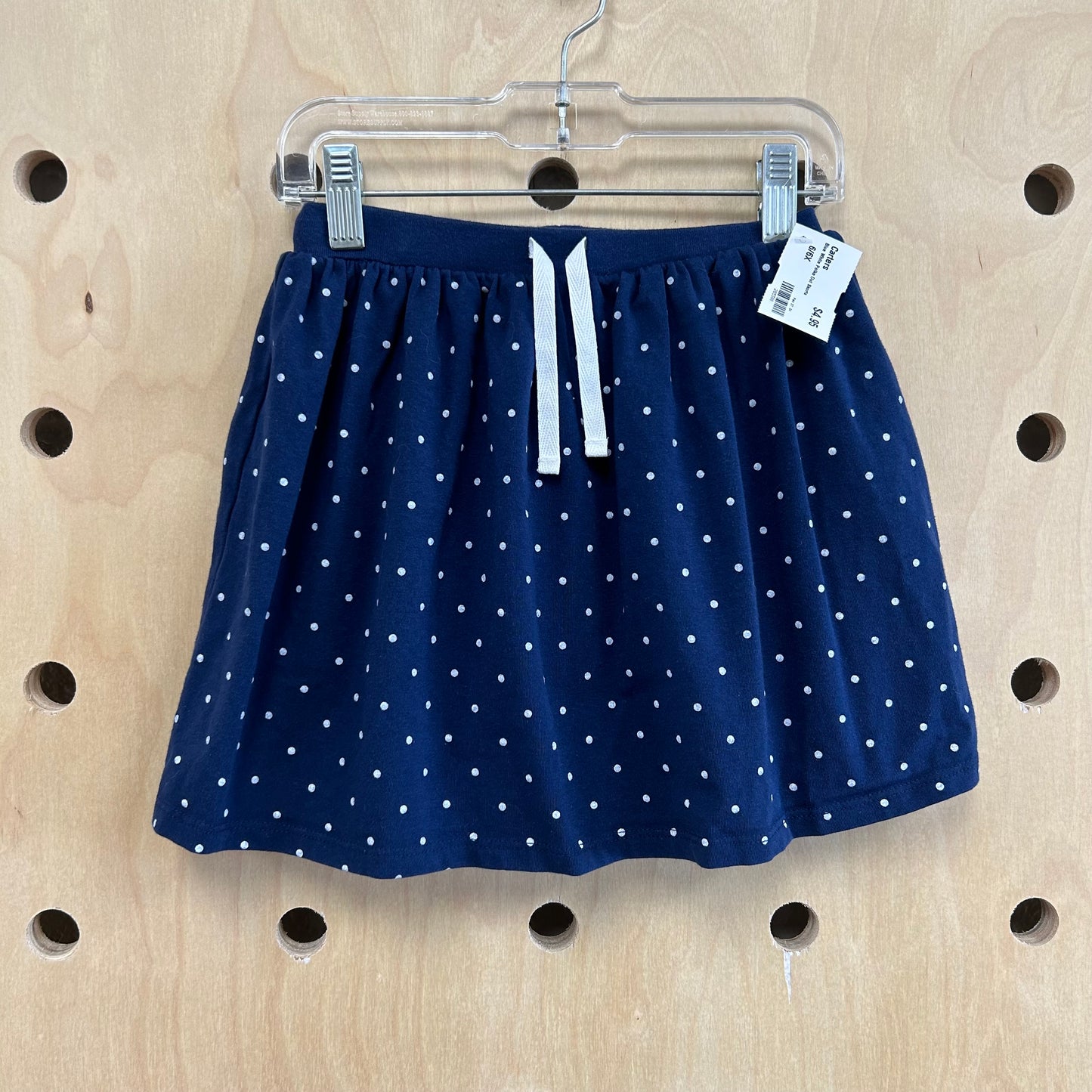 Blue White Polka Dot Skorts