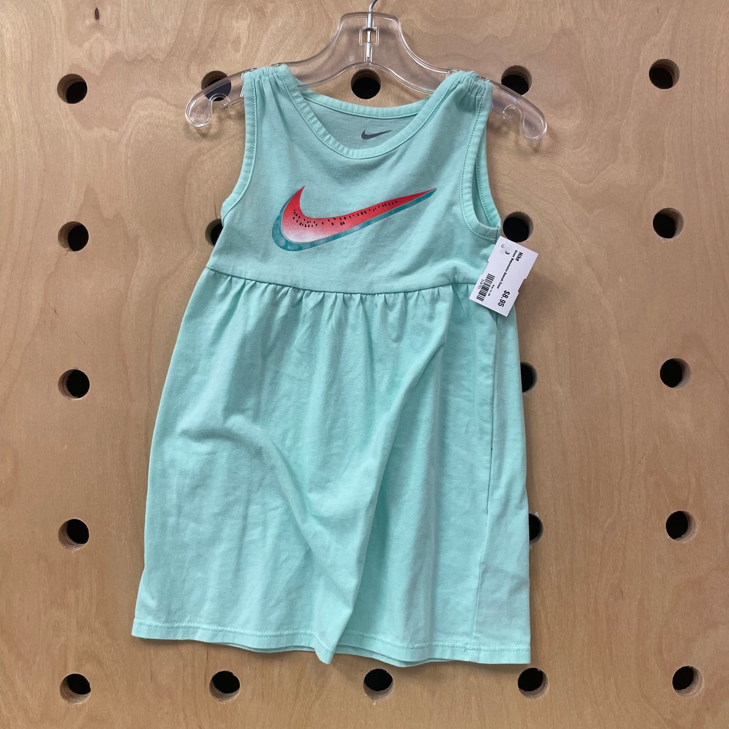 Green Watermelon Swoosh Dress