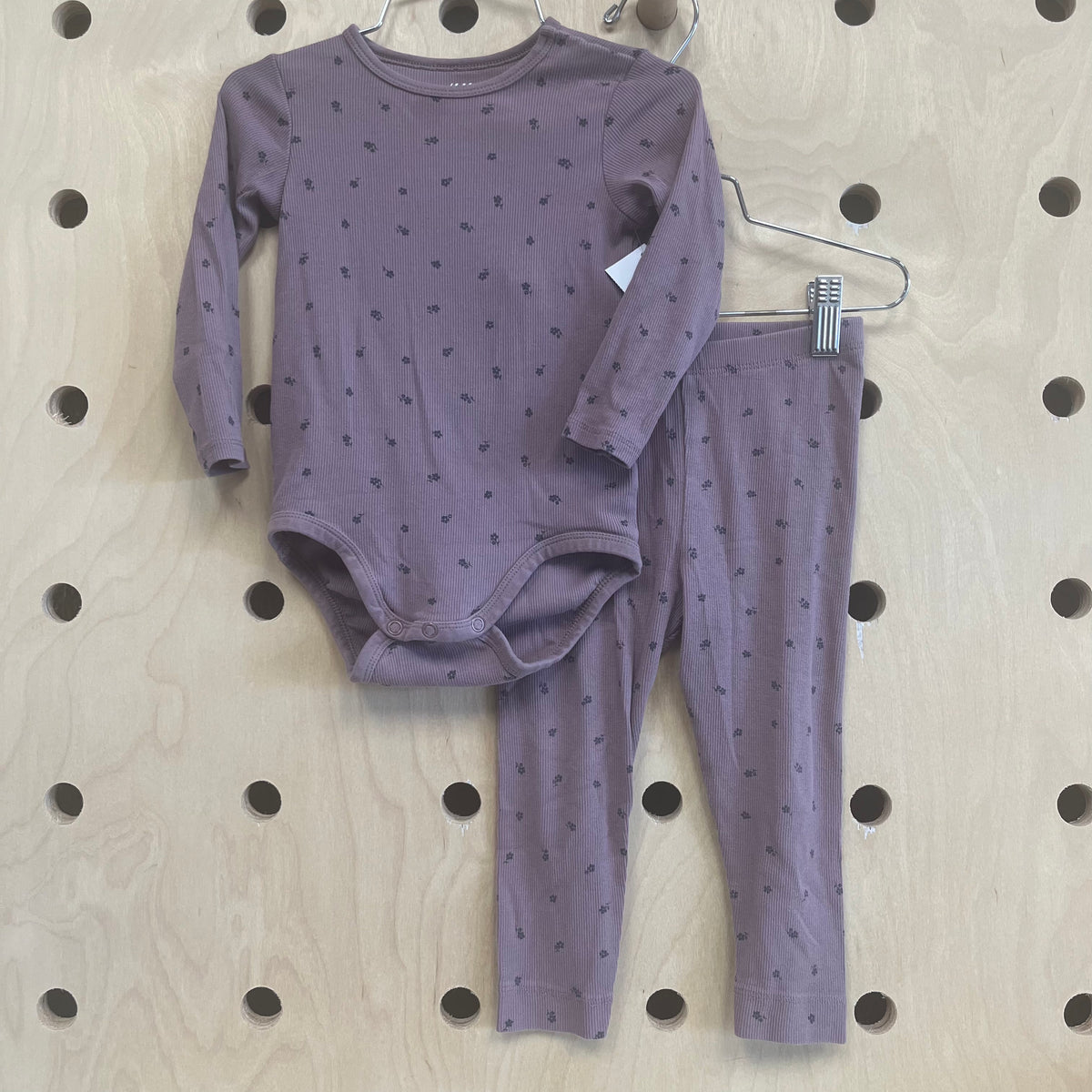 Purple Floral Organic Outfit