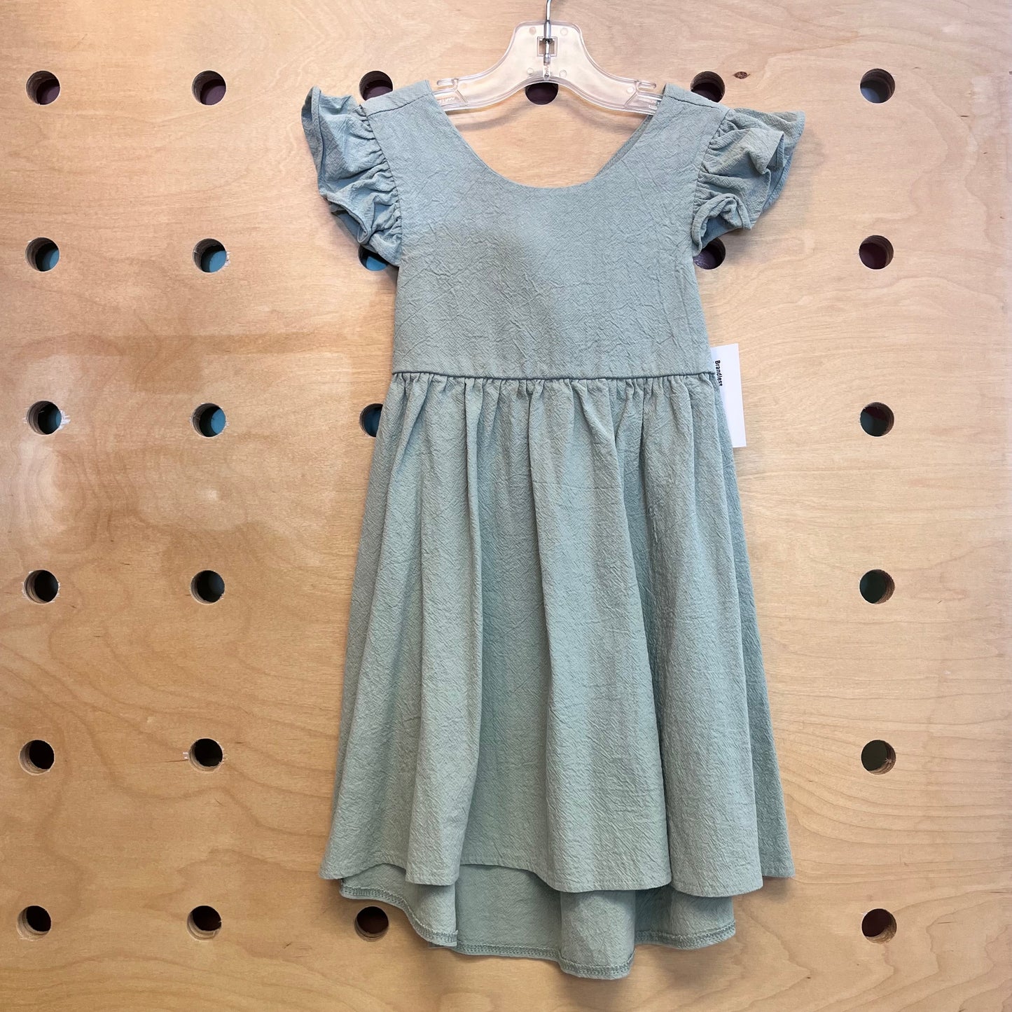 Green Textured Dress