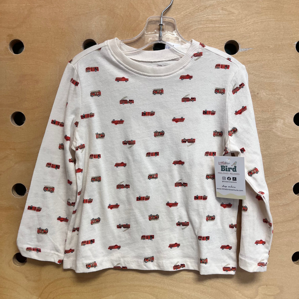 Cream Firetruck Long Sleeve NEW!