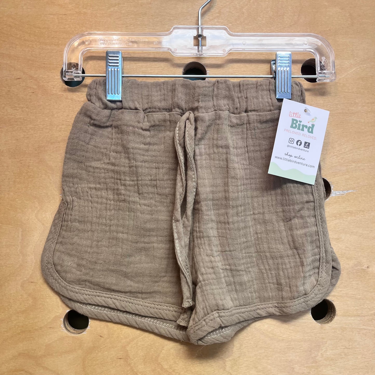 Green Gauze Shorts