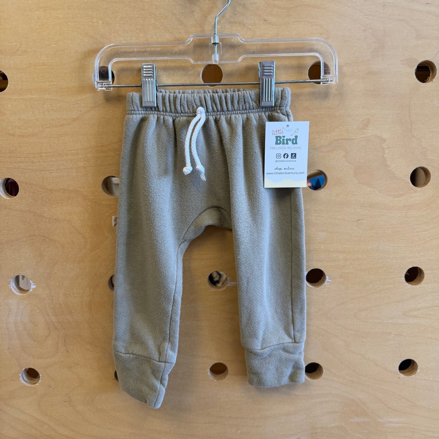 Green French Terry Soft Pants