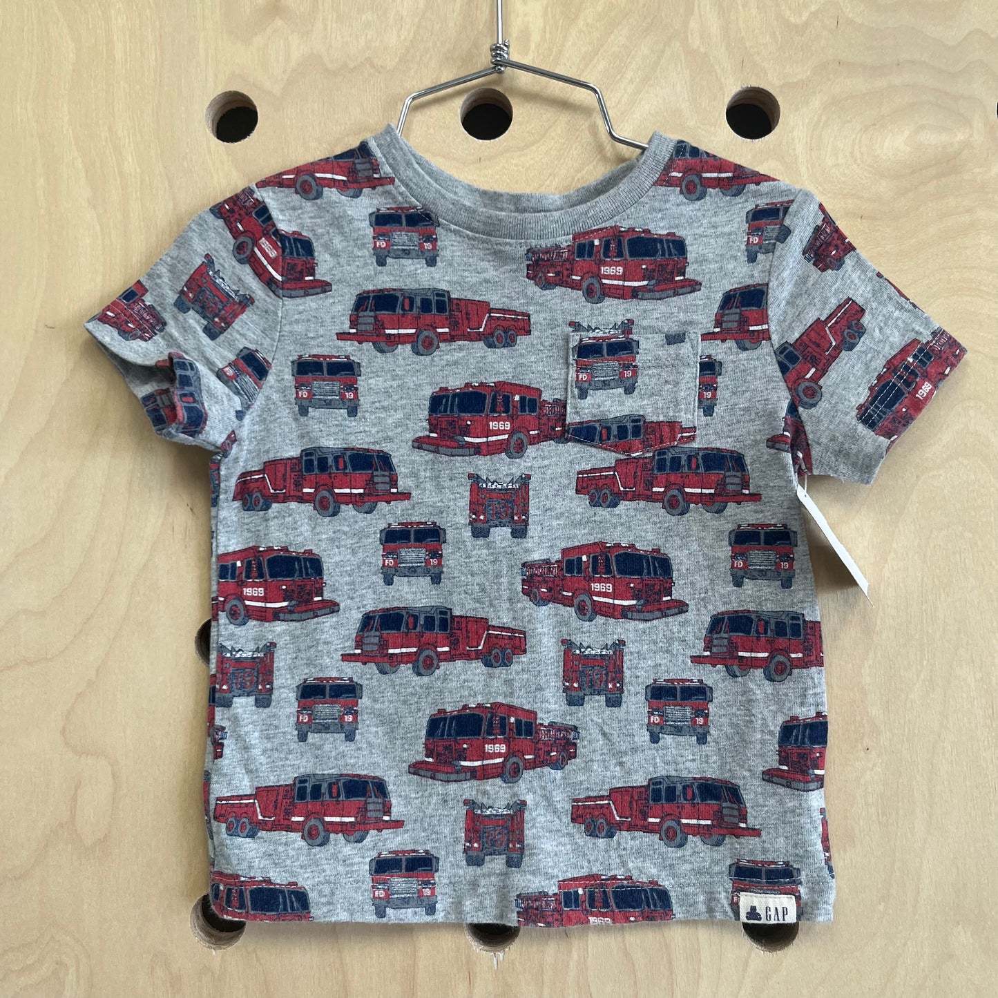 Grey Fire Truck Tee
