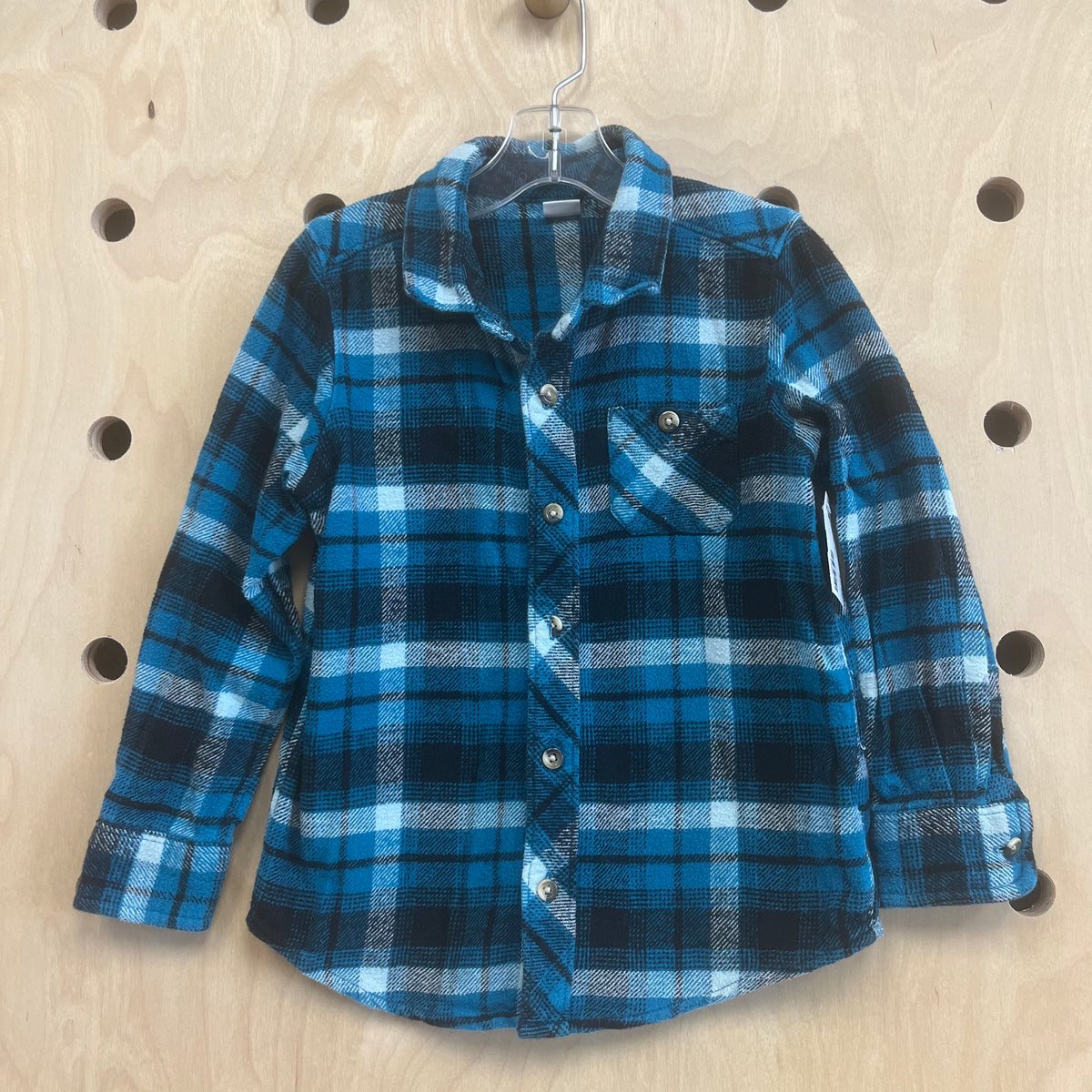 Blue& Black Plaid Flannel