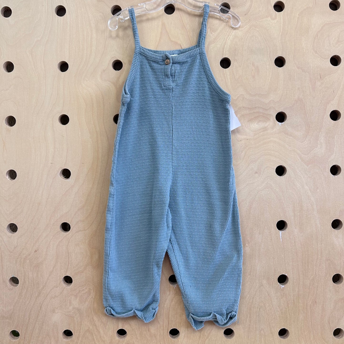 Dusty Blue Textured Romper