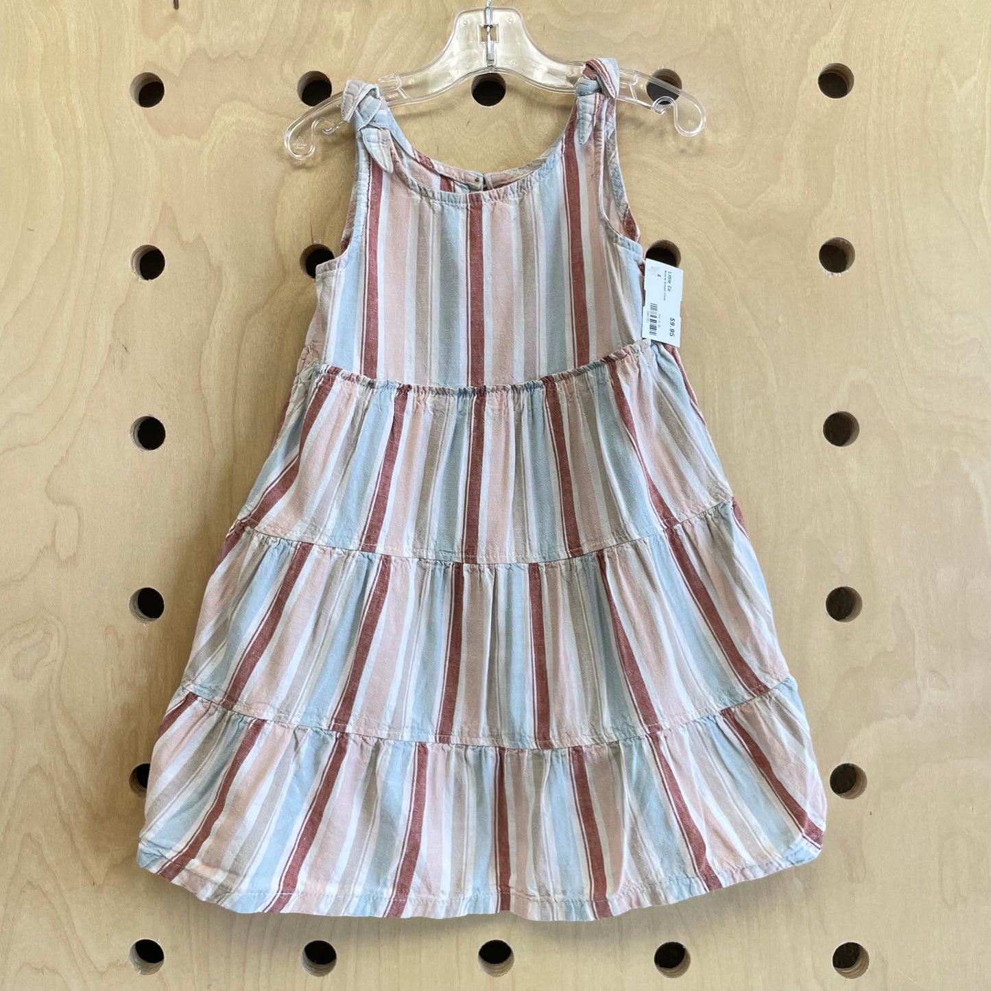 Neutral Striped Dress