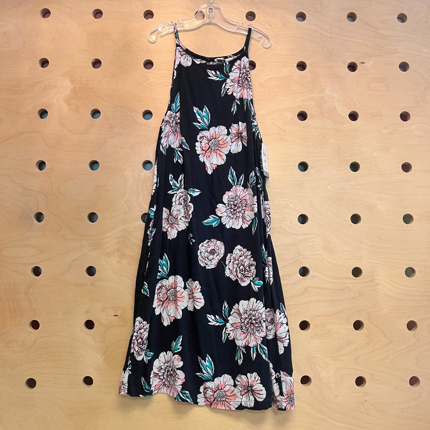 Black Floral Maxi Dress