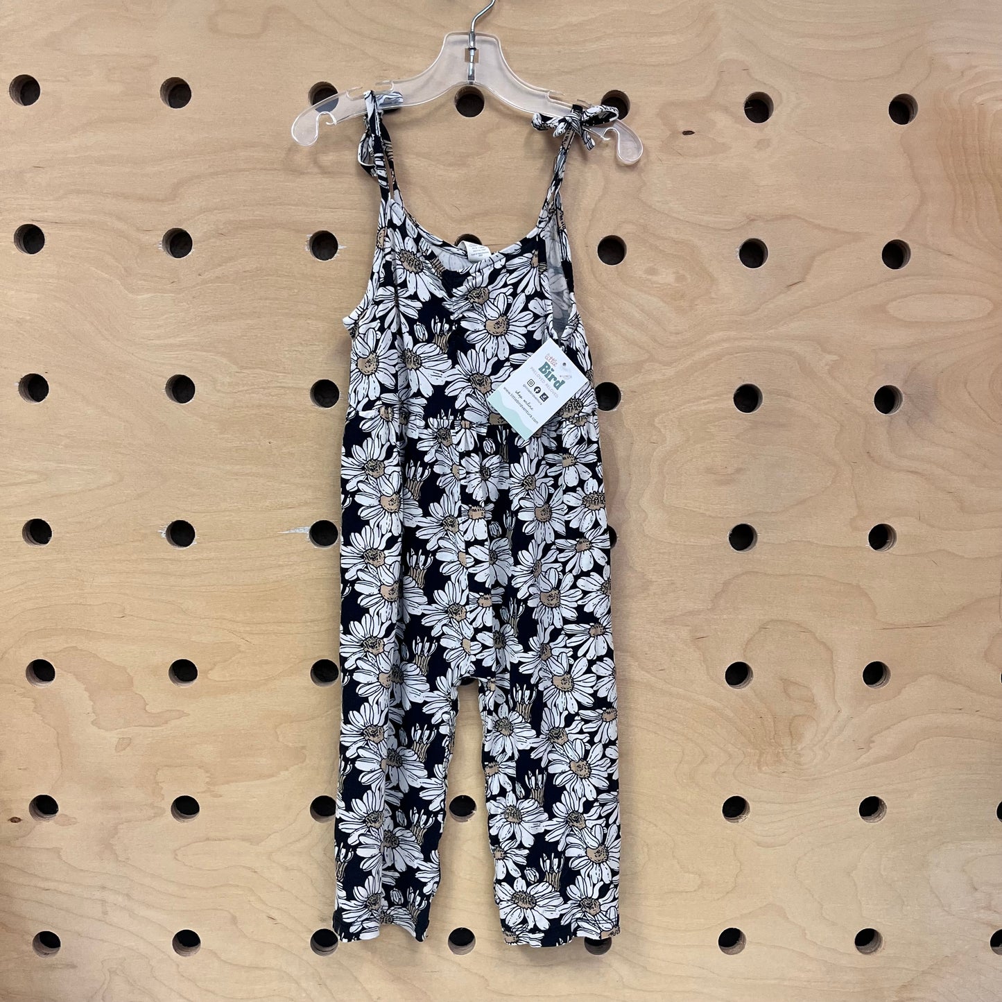 Black Sunflowers Bamboo Romper