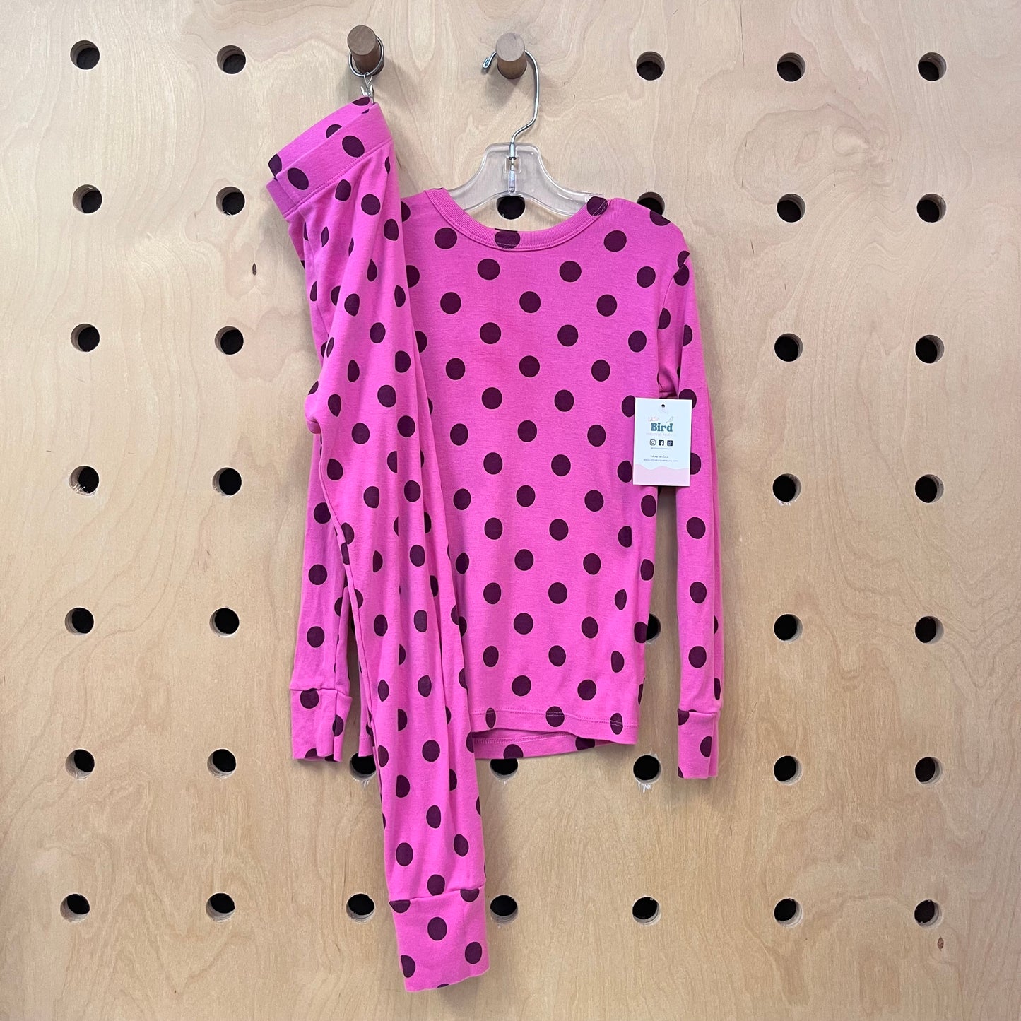 Organic Pink Polka Dot Pajamas