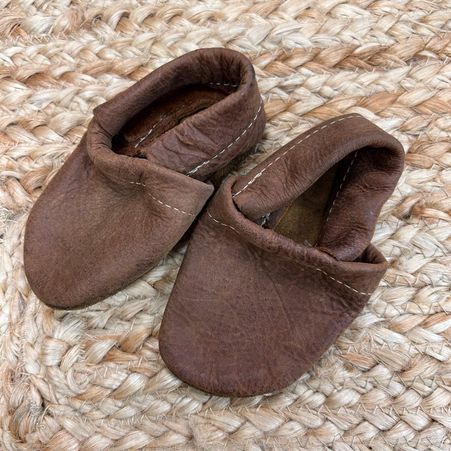 Brown Leather Moccasins
