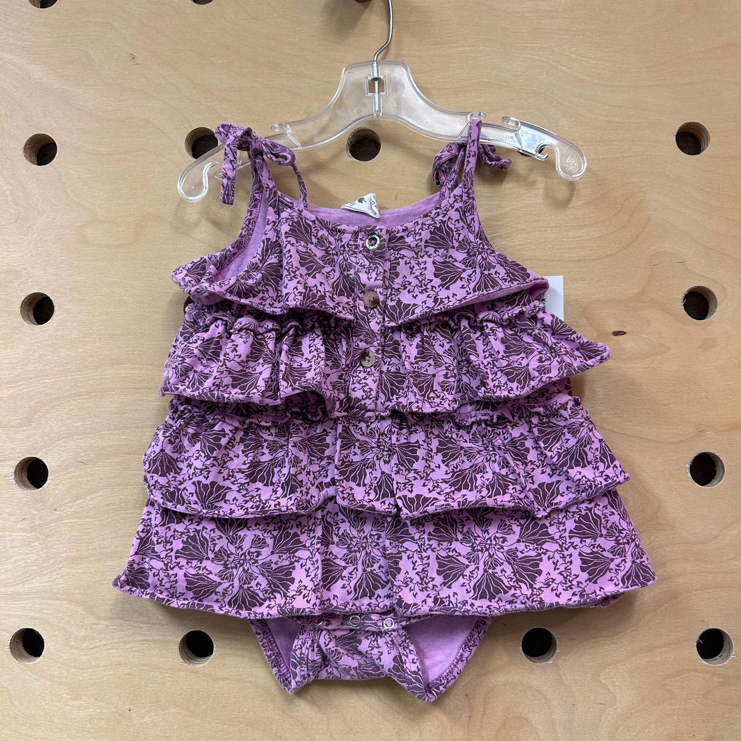 Organic Grape Goldilocks Bubble Romper